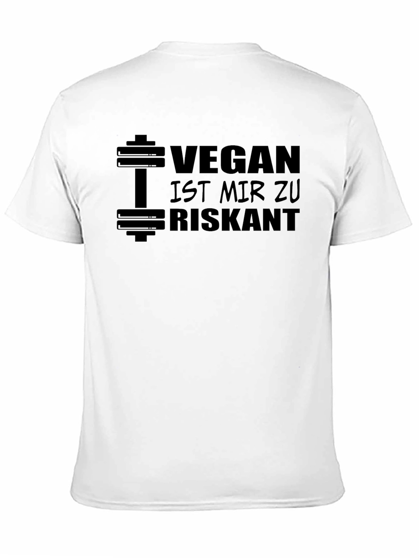 Vegan Is Too Risky T-Shirt - Weightlifting