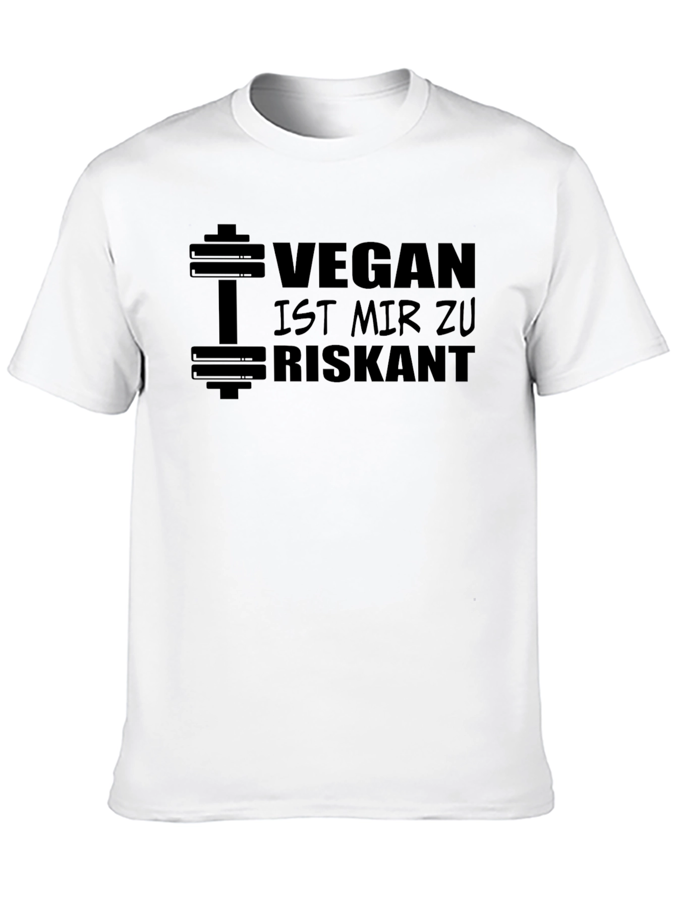 Vegan Is Too Risky T-Shirt - Weightlifting