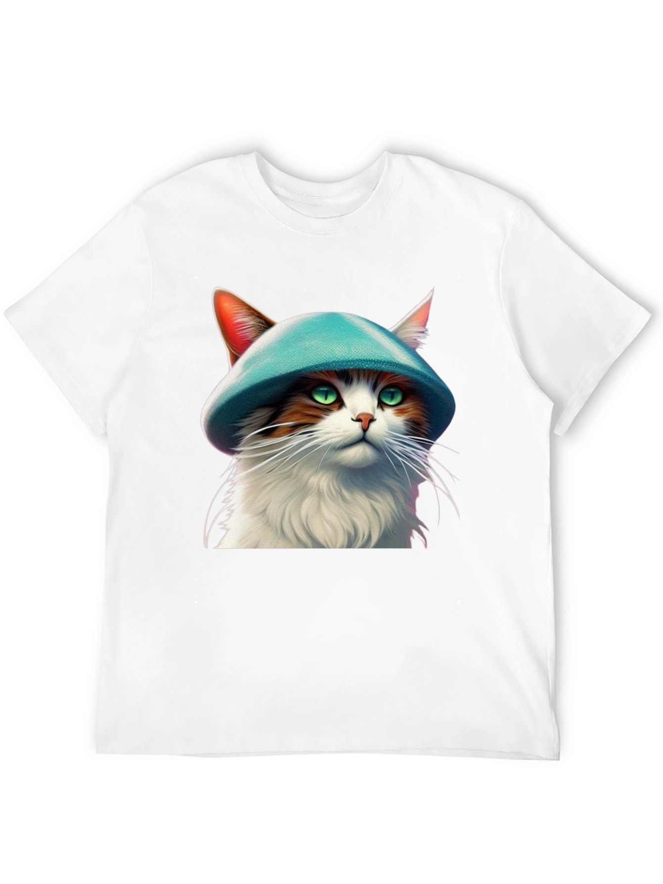 Cat with Hat Graphic T-Shirt