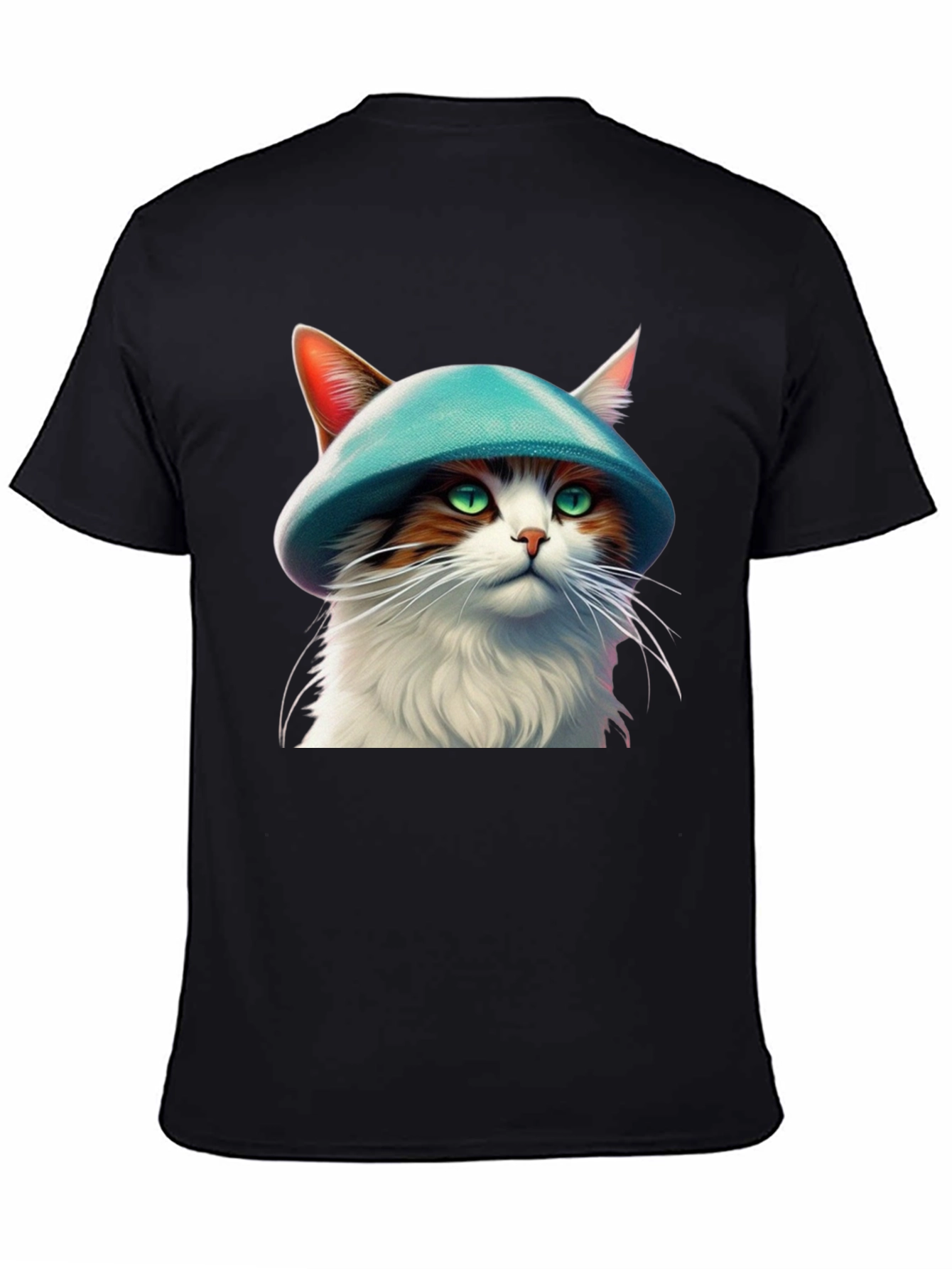 Cat with Hat Graphic T-Shirt