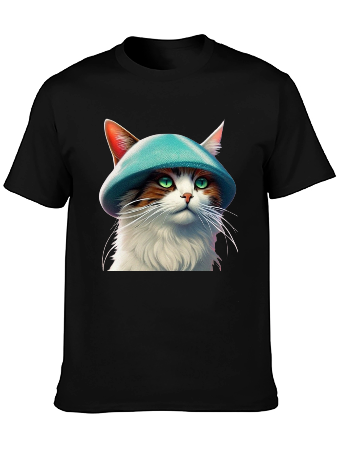 Cat with Hat Graphic T-Shirt