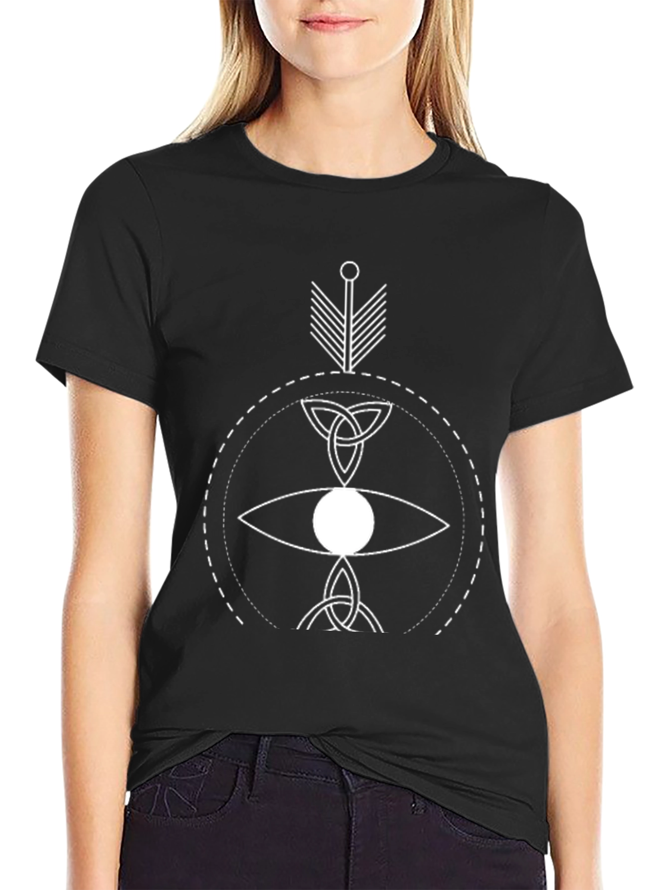 Mystic Eye Graphic Black T-Shirt