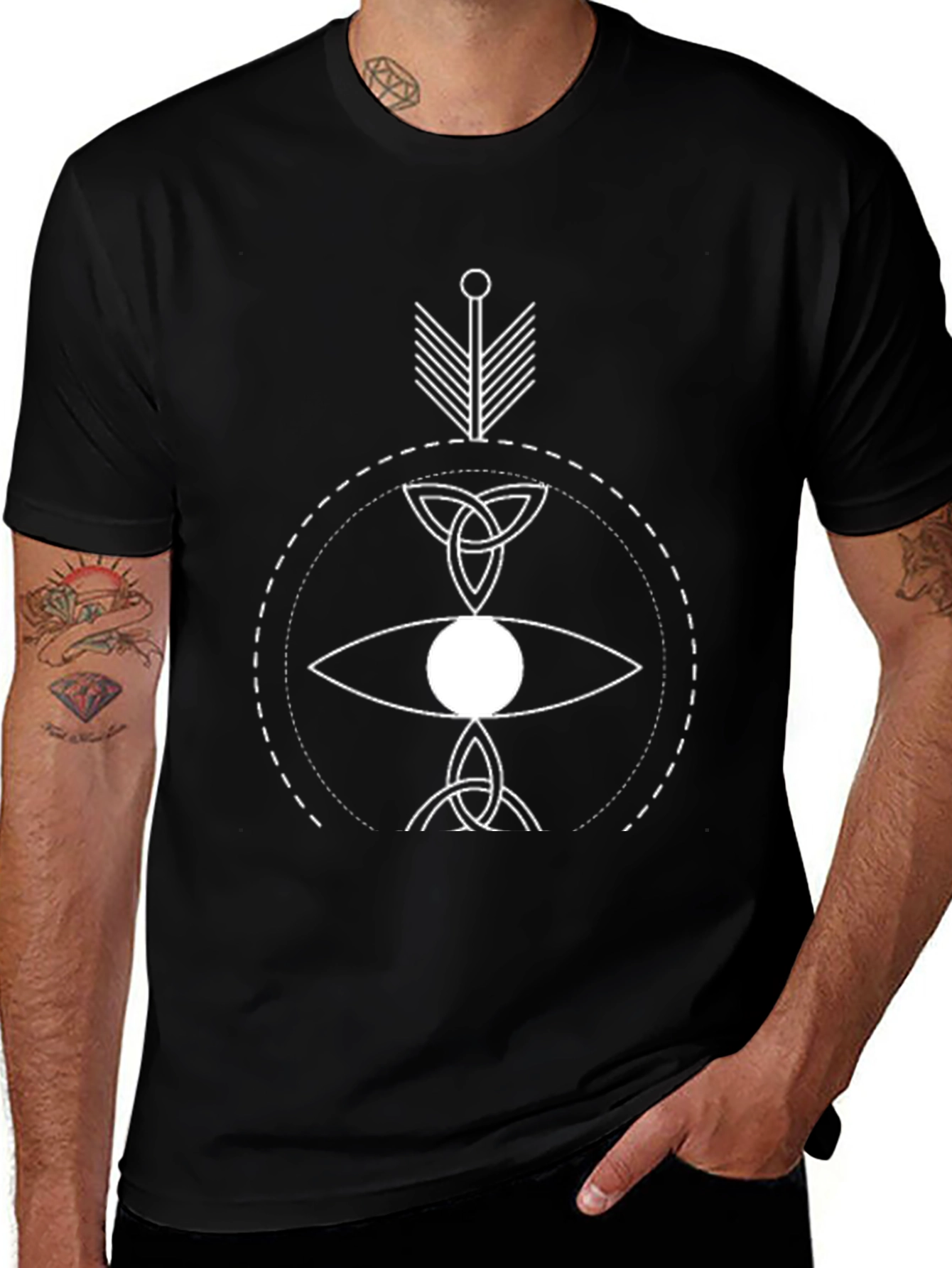 Mystic Eye Graphic Black T-Shirt