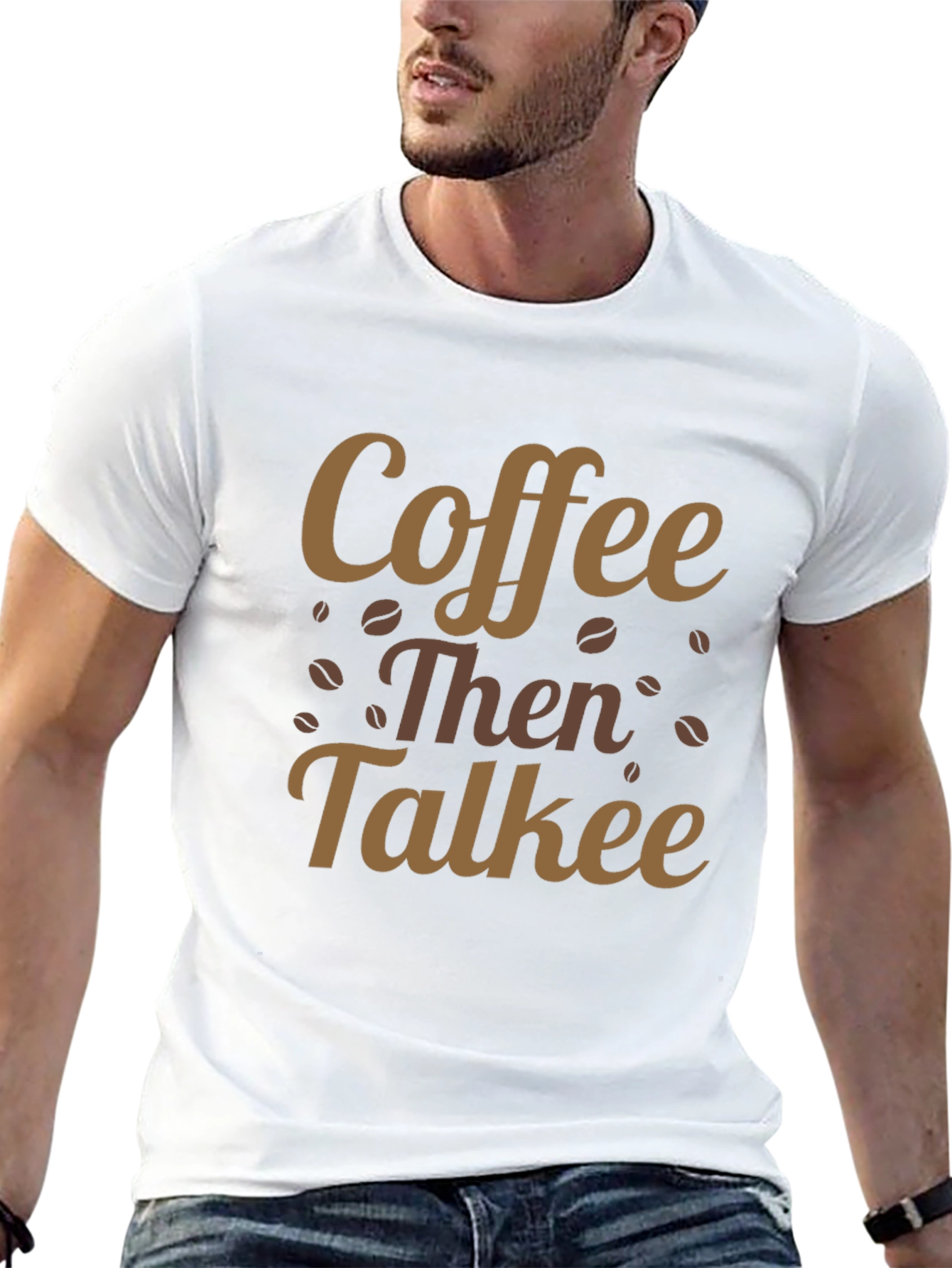 Coffee Then Talkee Graphic Tee - Casual Style
