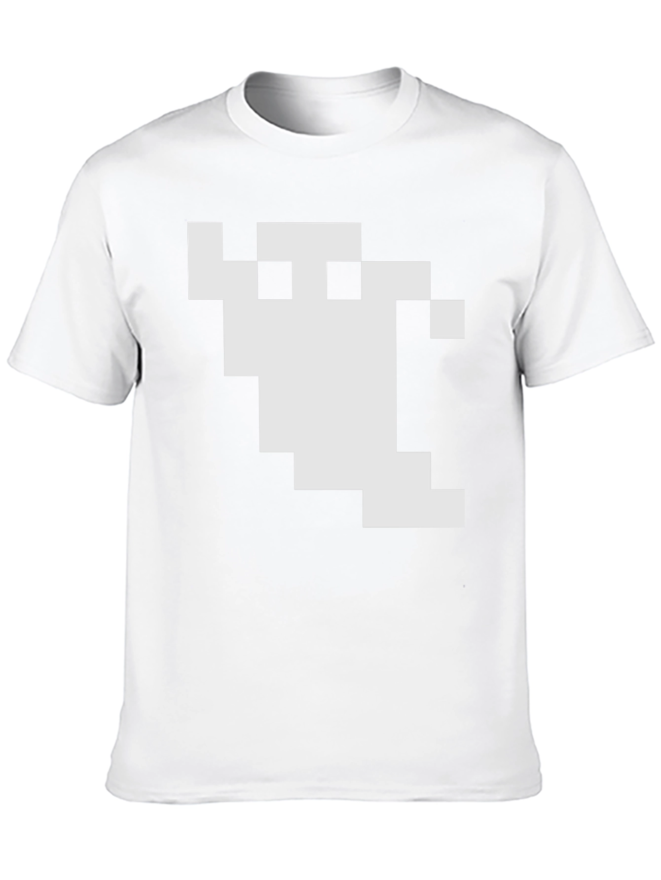 Pixel Ghost Graphic Black T-Shirt