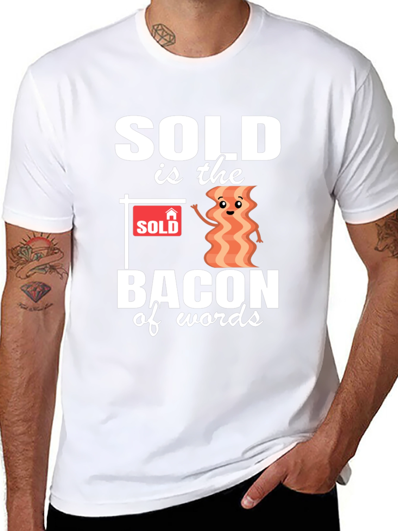 Sold is the Bacon of Words Graphic Tee
