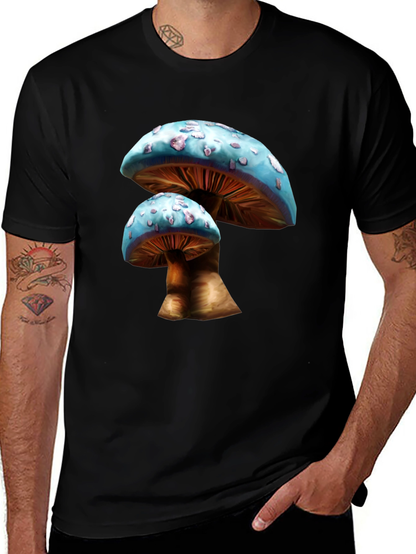 Mushroom Graphic T-Shirt - Unique Nature Design