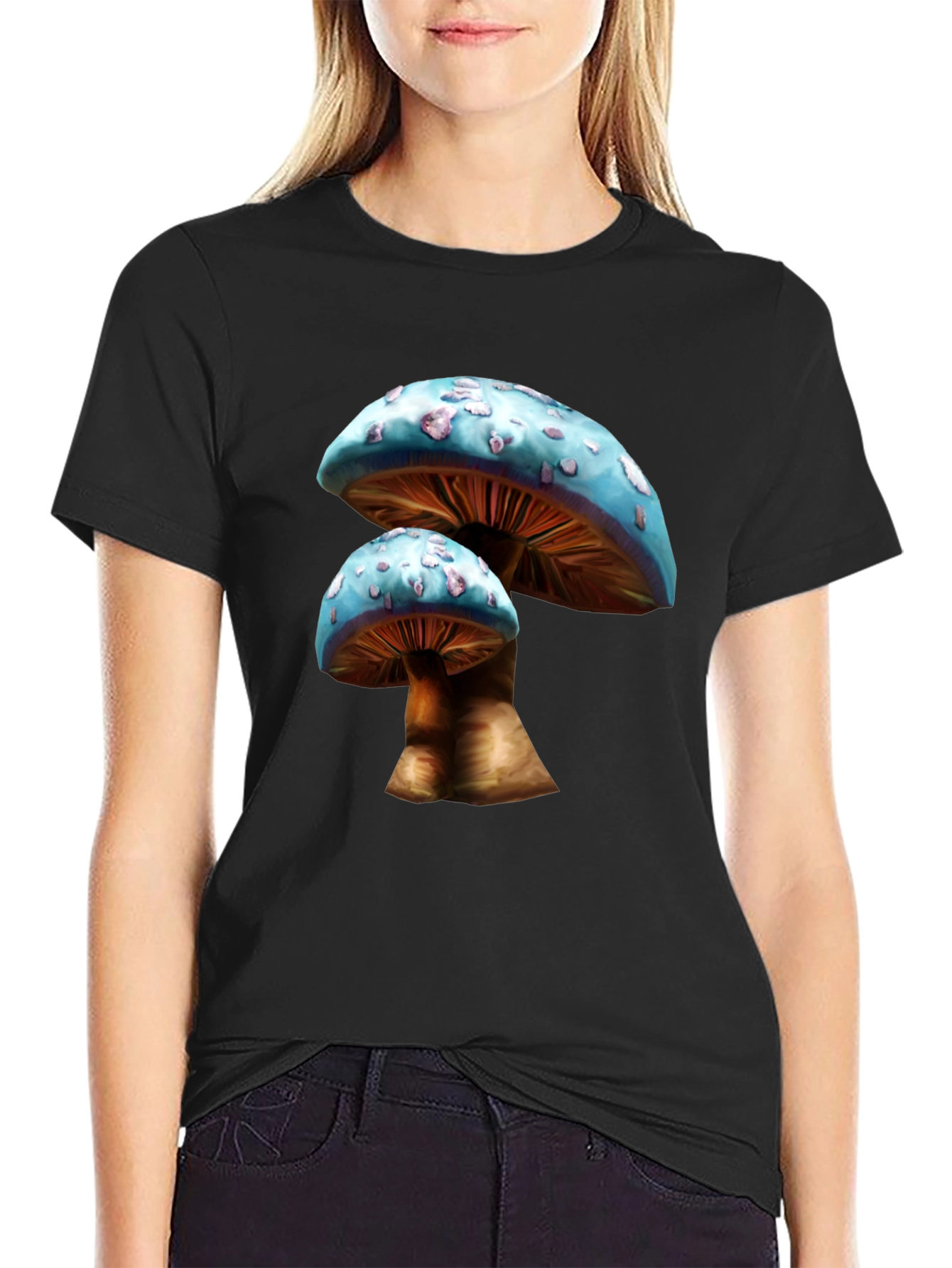 Mushroom Graphic T-Shirt - Unique Nature Design