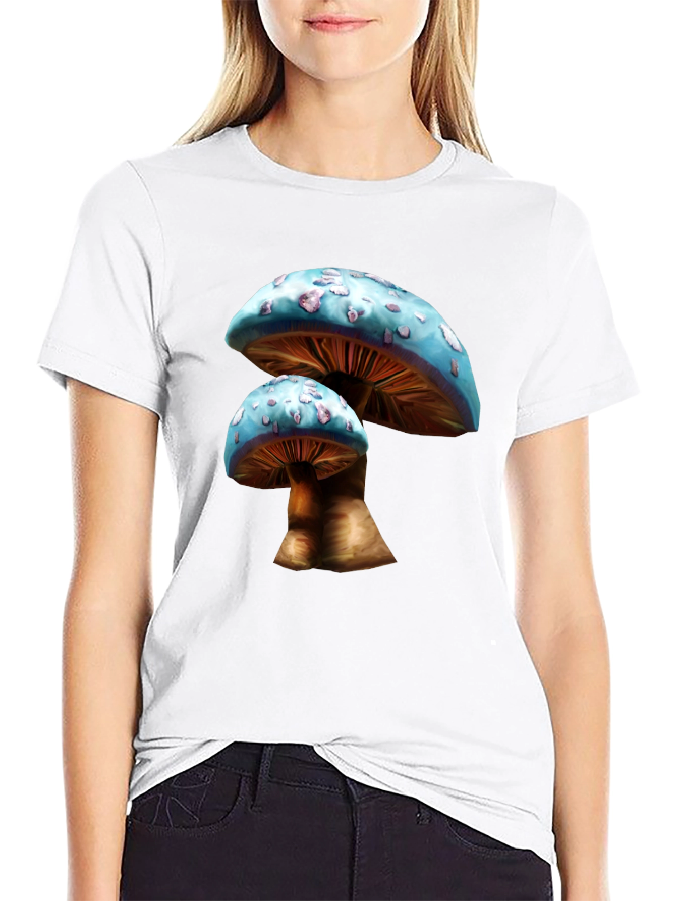 Mushroom Graphic T-Shirt - Unique Nature Design