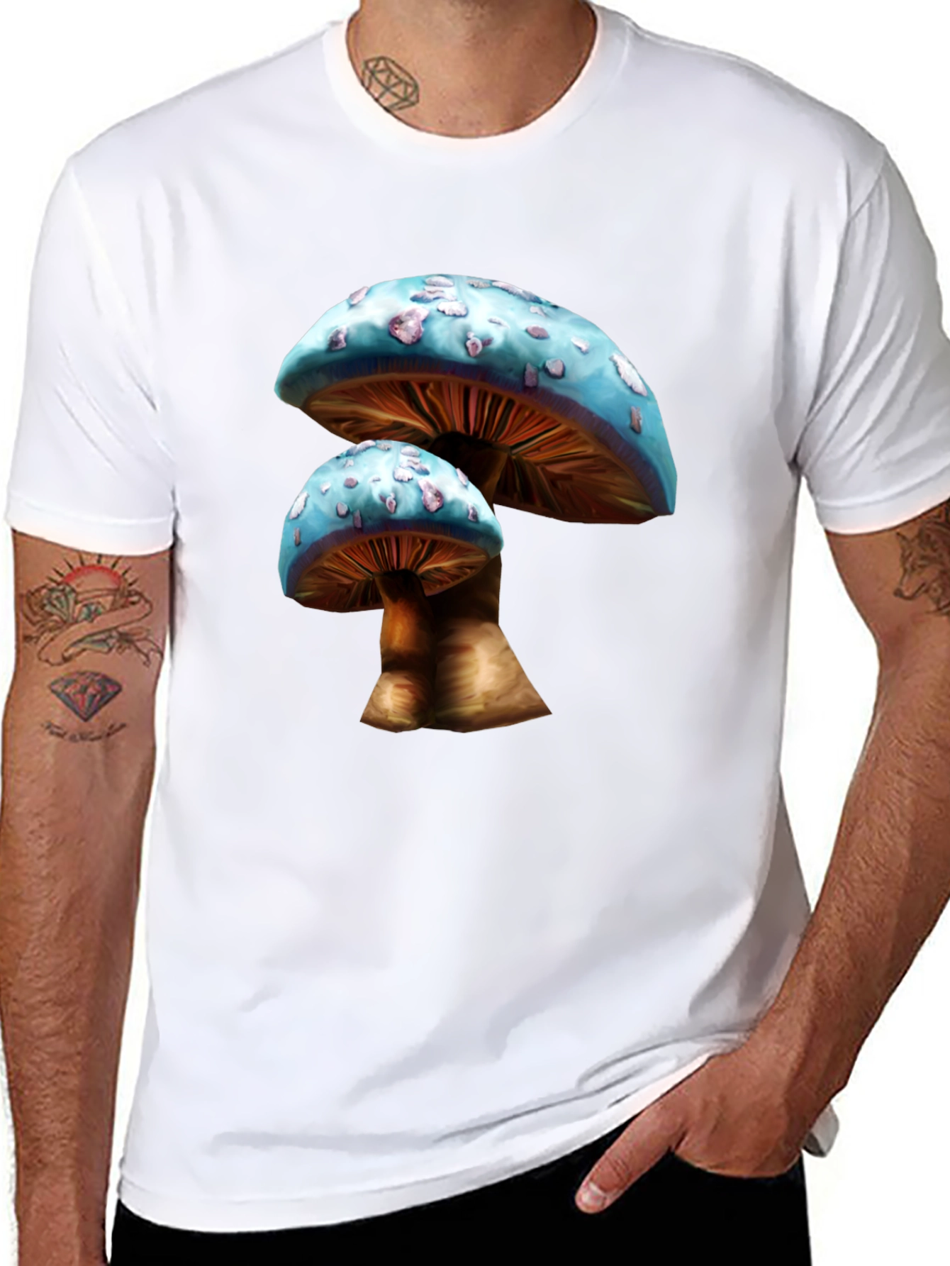 Mushroom Graphic T-Shirt - Unique Nature Design