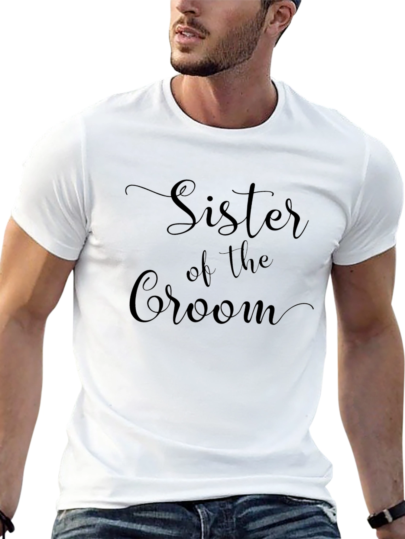 Sister of the Groom Wedding T-Shirt