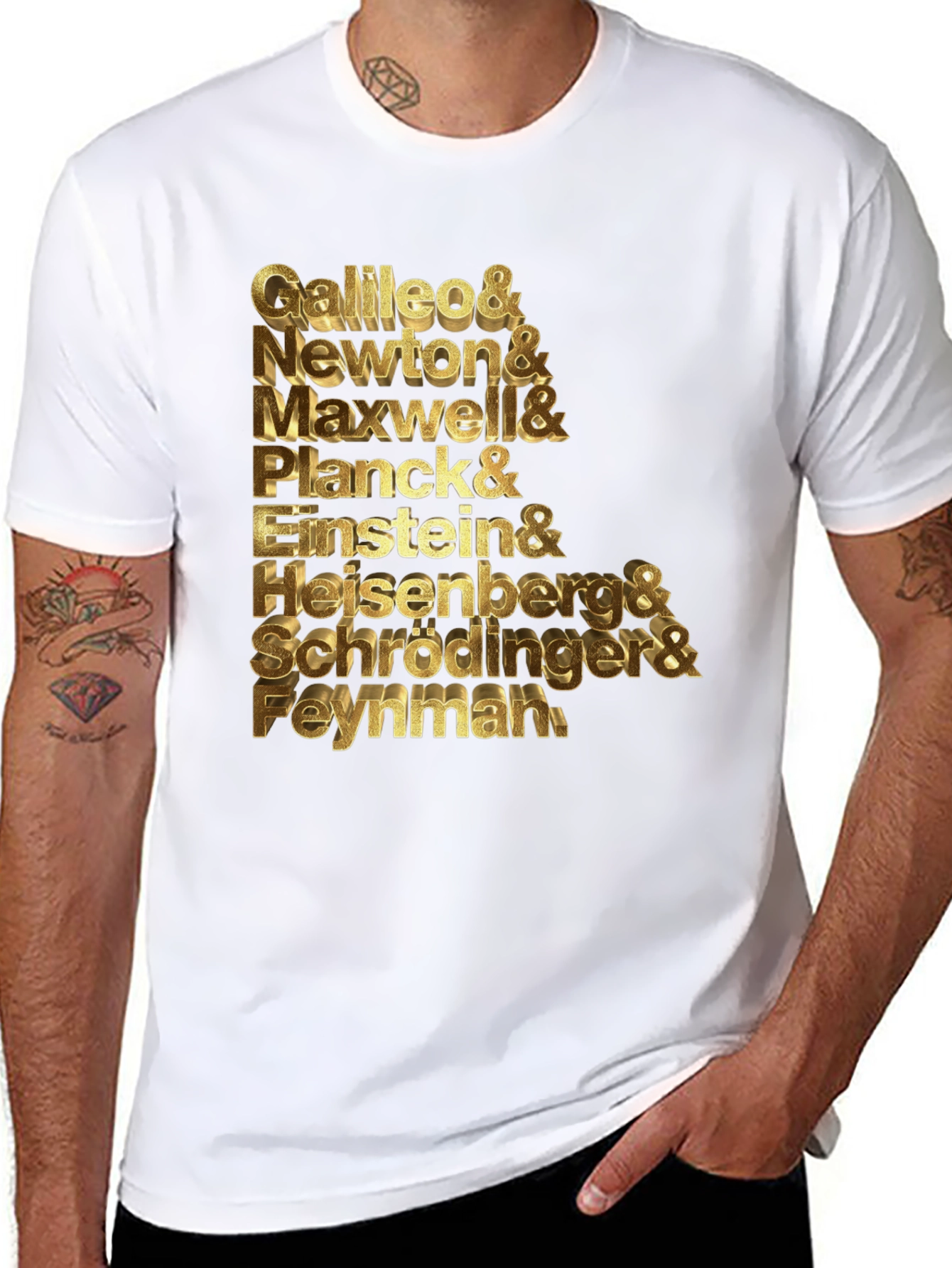 Scientist Names Black T-Shirt