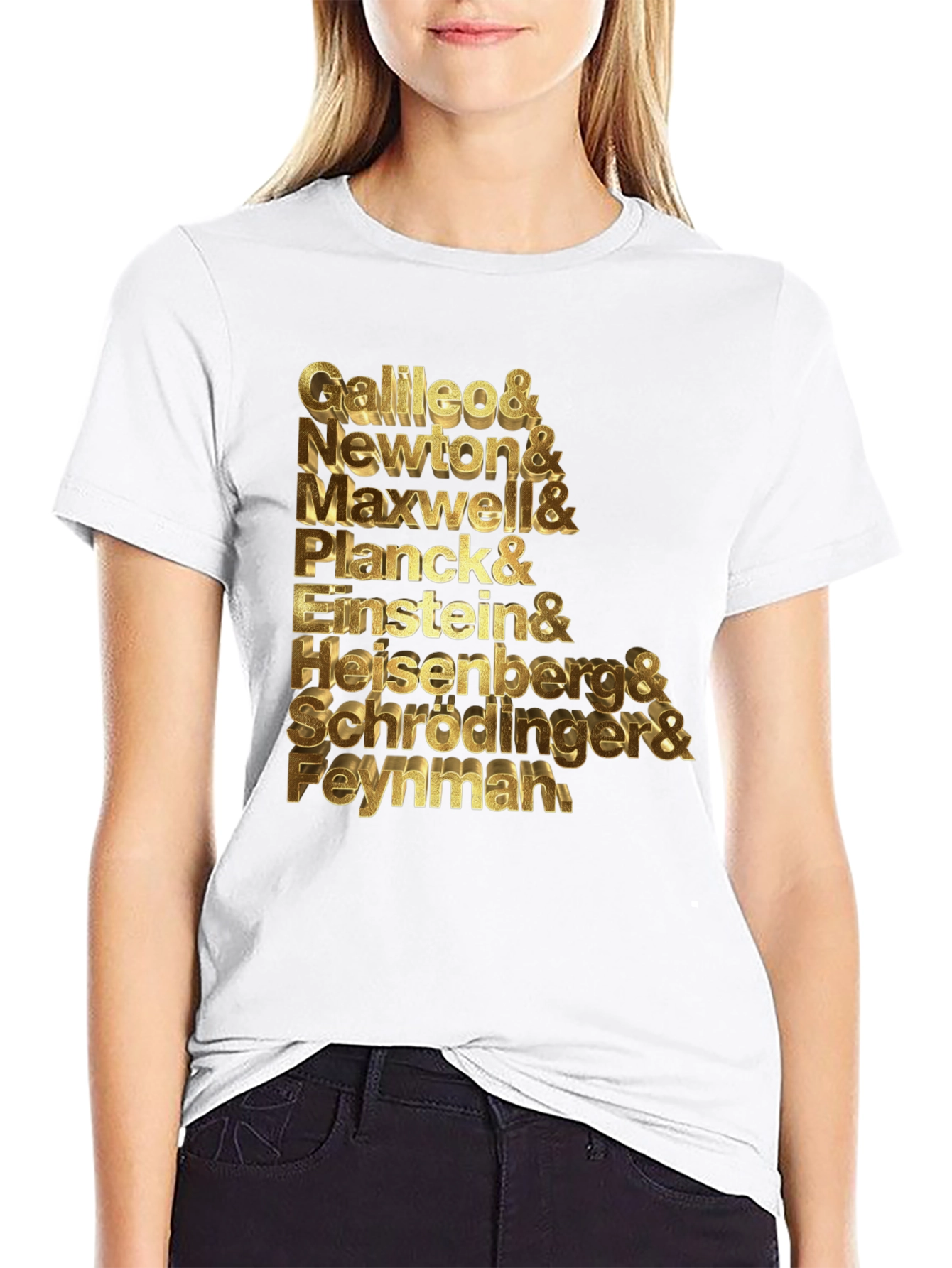 Scientist Names Black T-Shirt