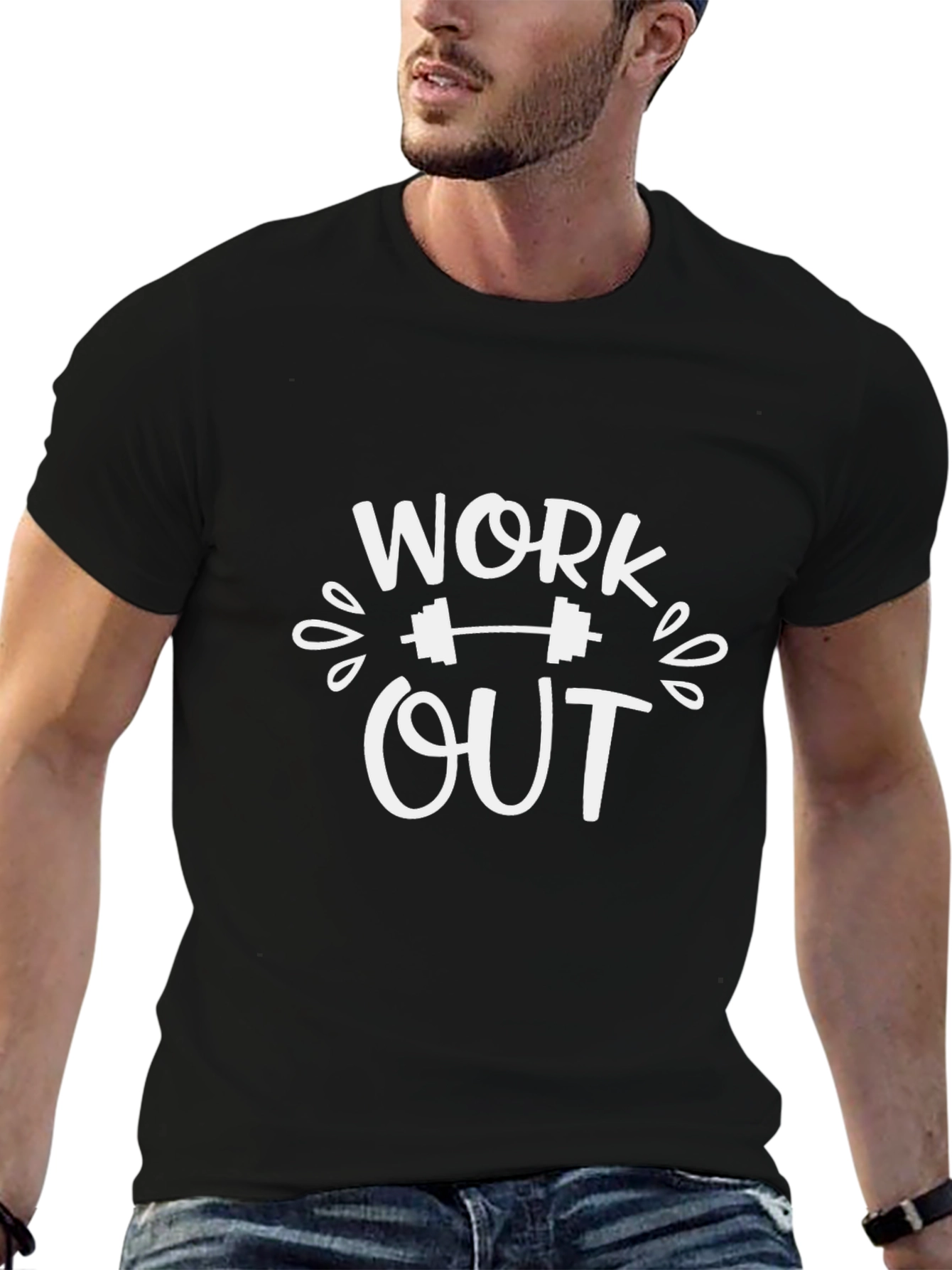 Workout Graphic T-Shirt - Fitness Apparel