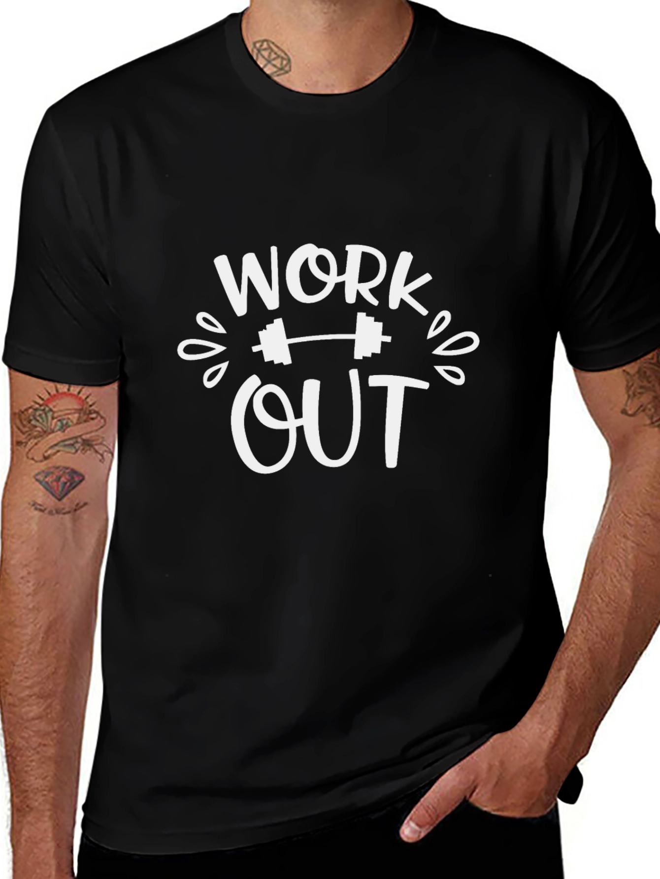 Workout Graphic T-Shirt - Fitness Apparel