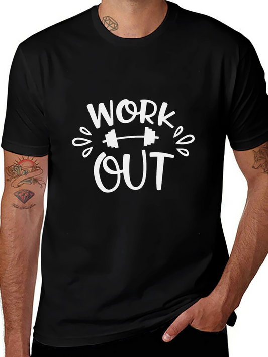 Workout Graphic T-Shirt - Fitness Apparel