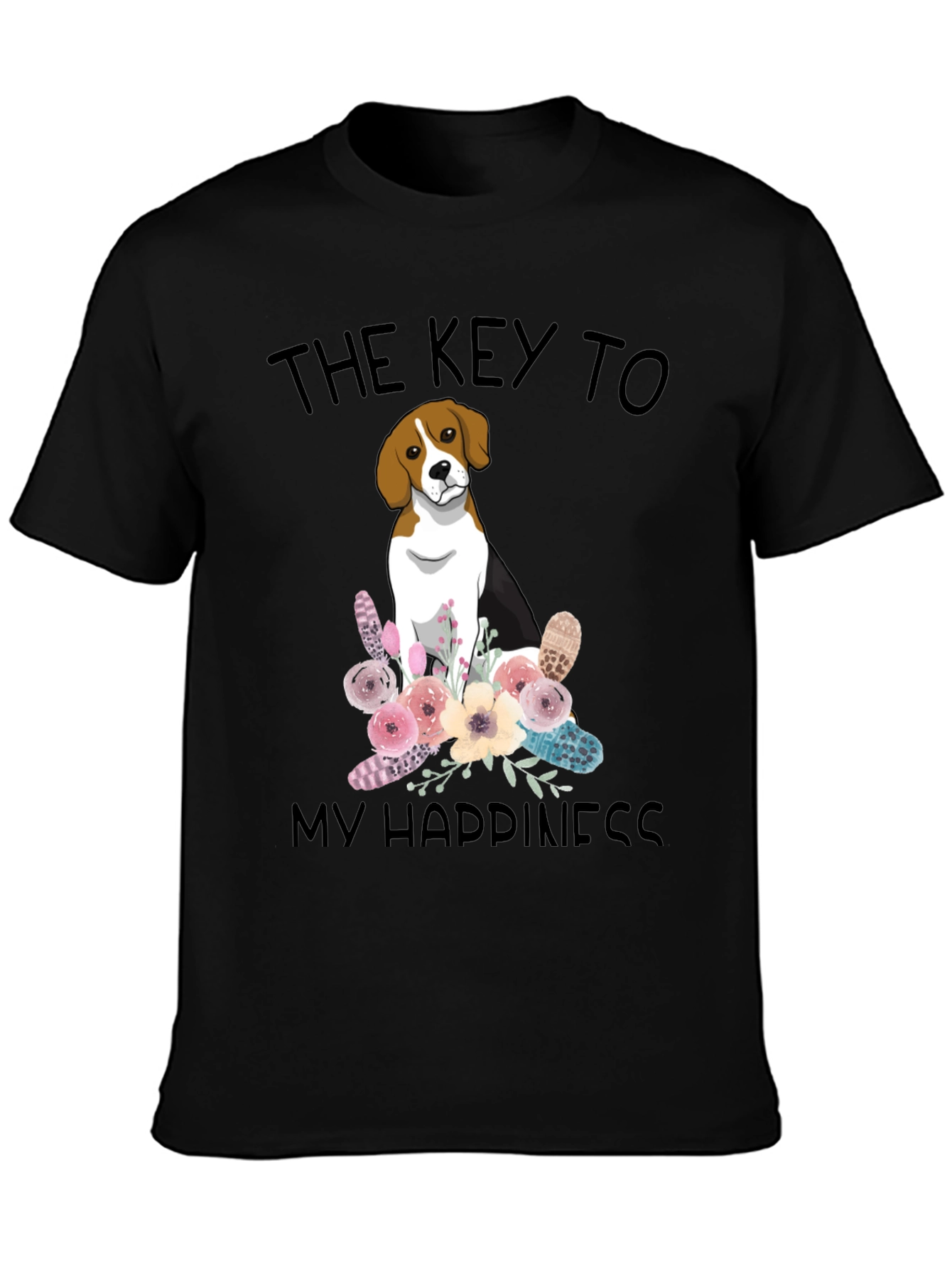 The Key to My Happiness Beagle T-Shirt