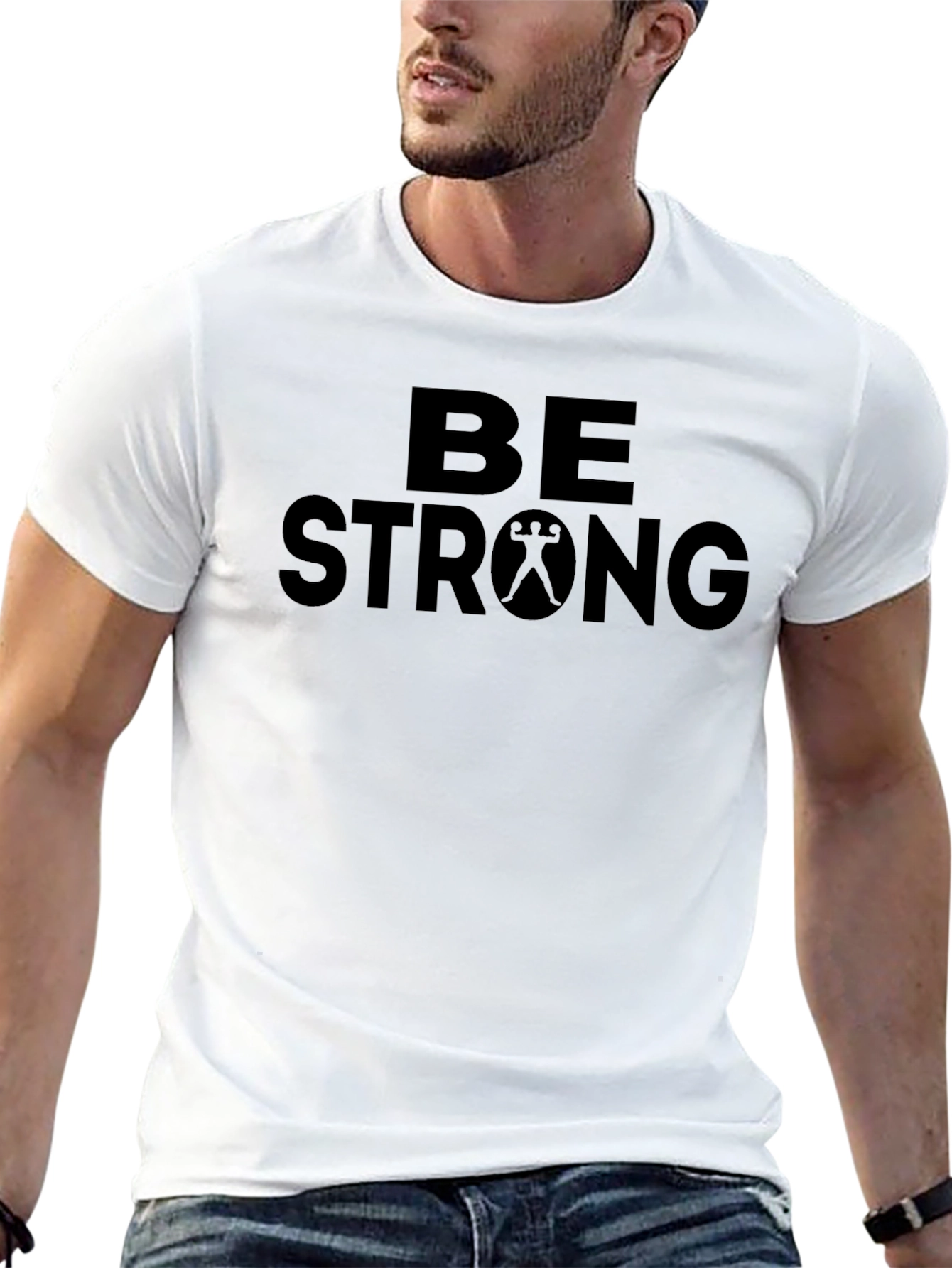 Be Strong Graphic Tee - Black Unisex T-Shirt