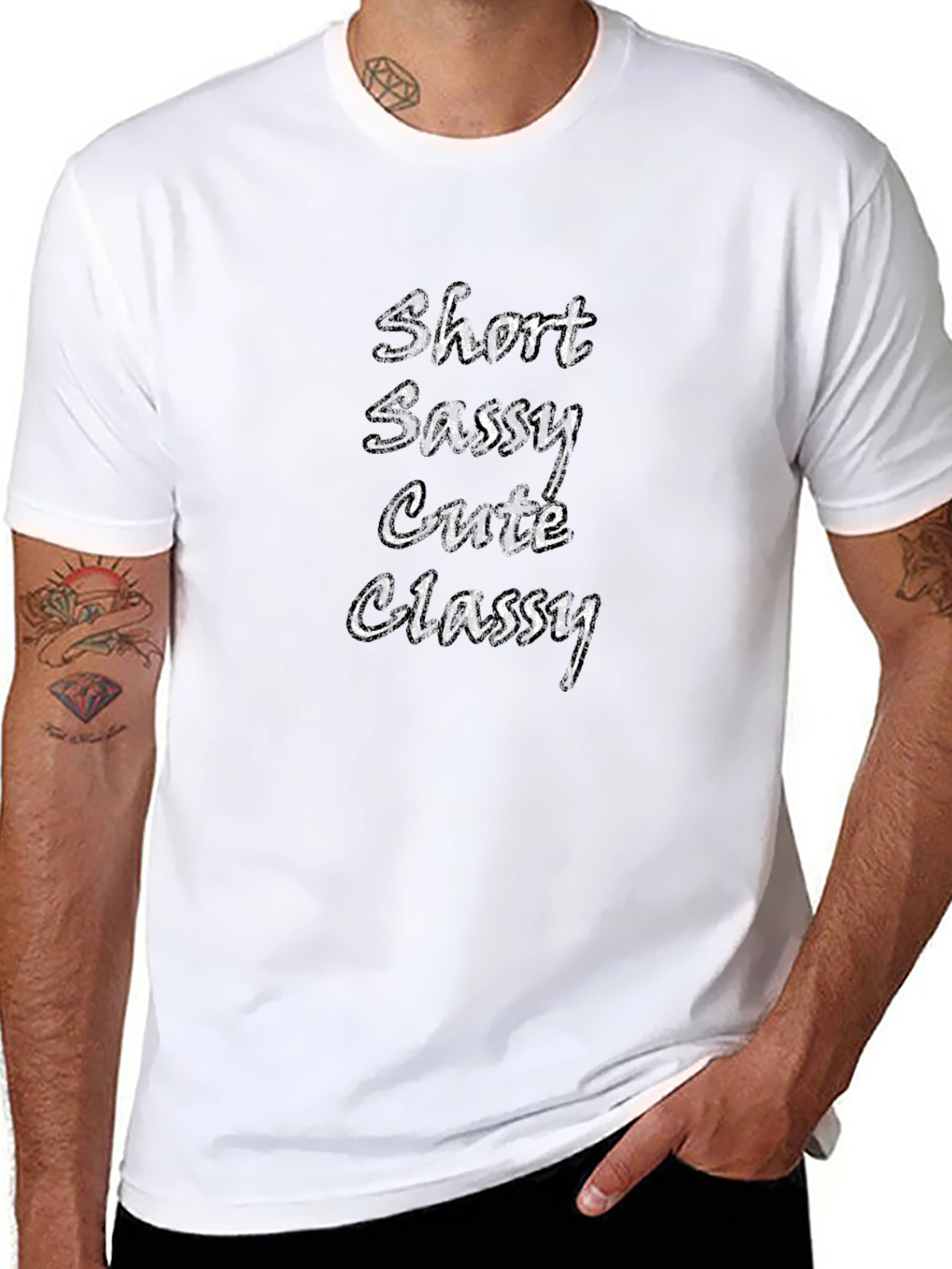 Short Sassy Cute Classy Black T-Shirt