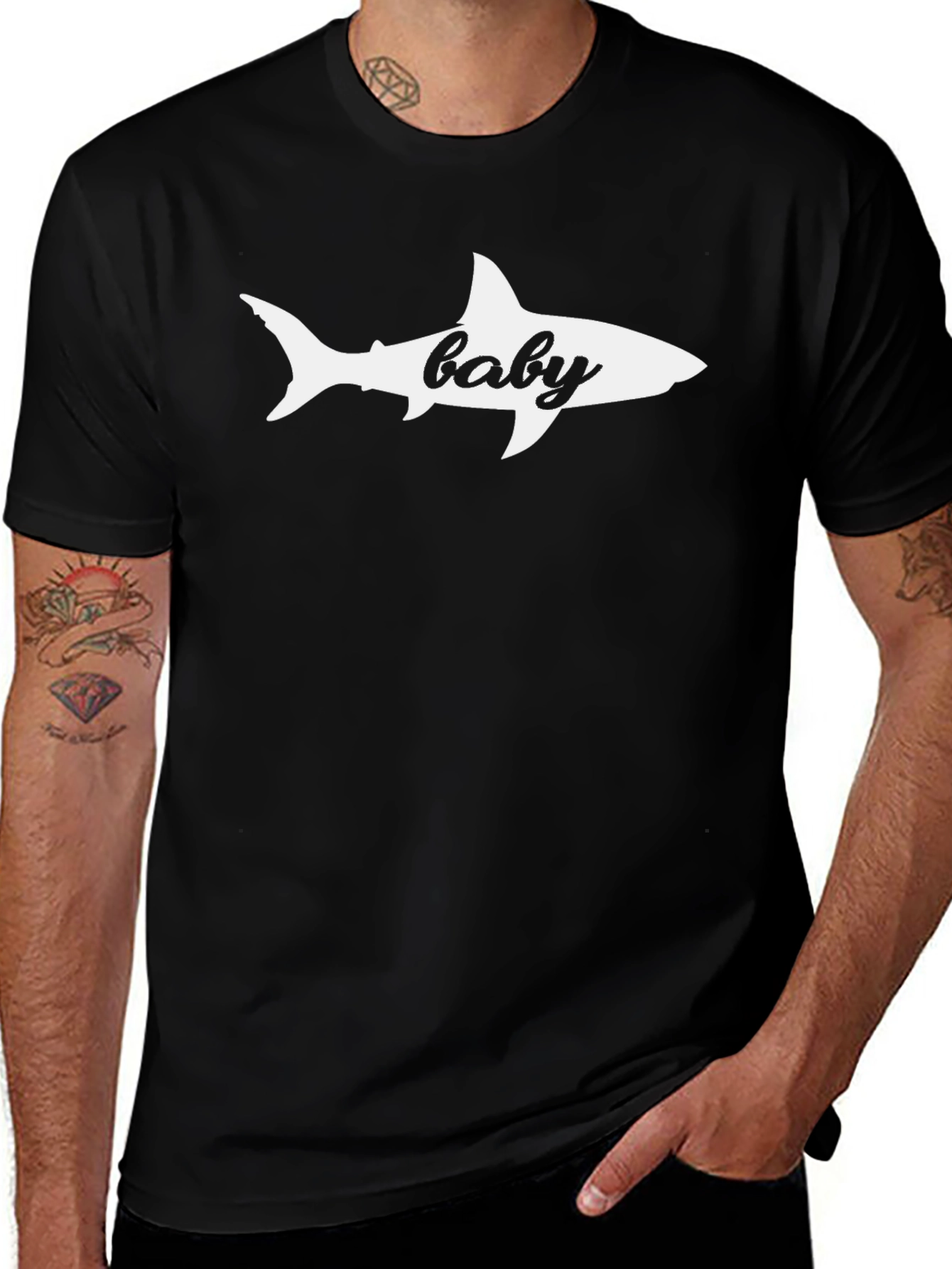 Baby Shark Graphic T-Shirt - Black