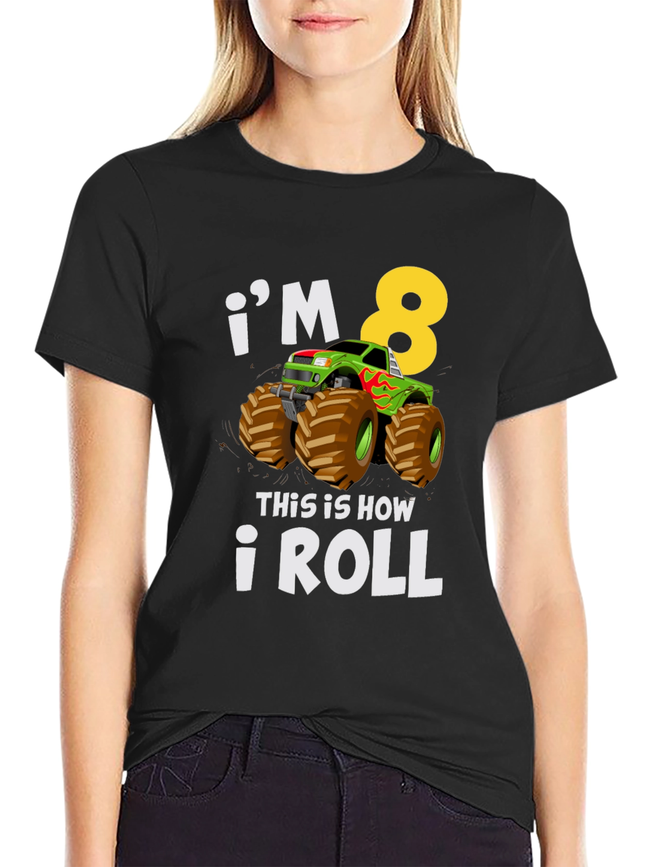 Im 8! Monster Truck Birthday T-Shirt