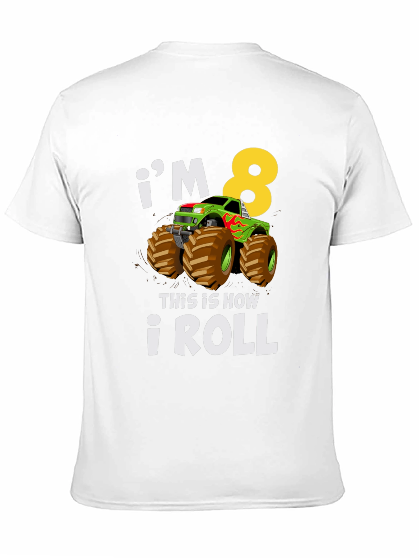 Im 8! Monster Truck Birthday T-Shirt