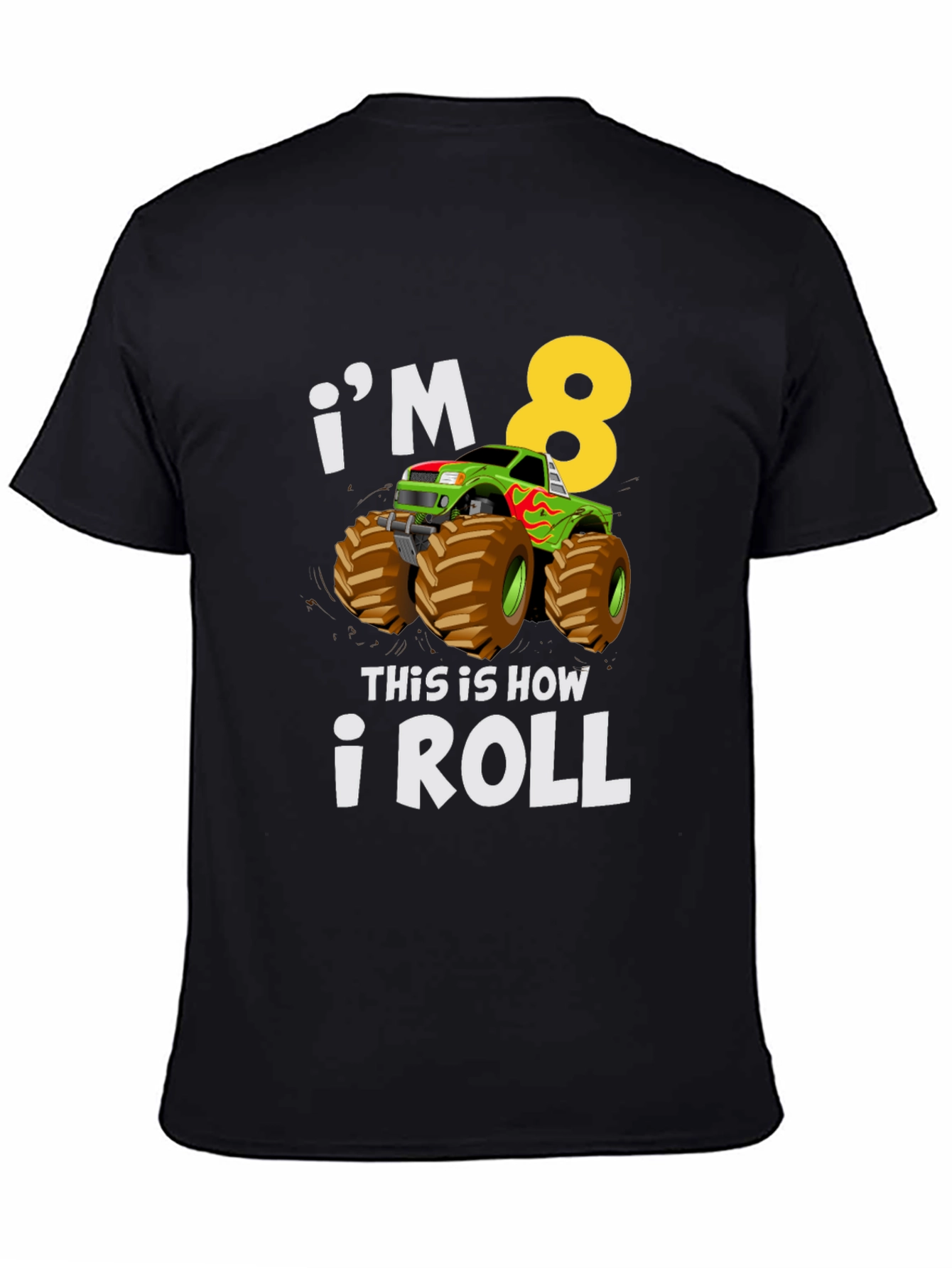 Im 8! Monster Truck Birthday T-Shirt