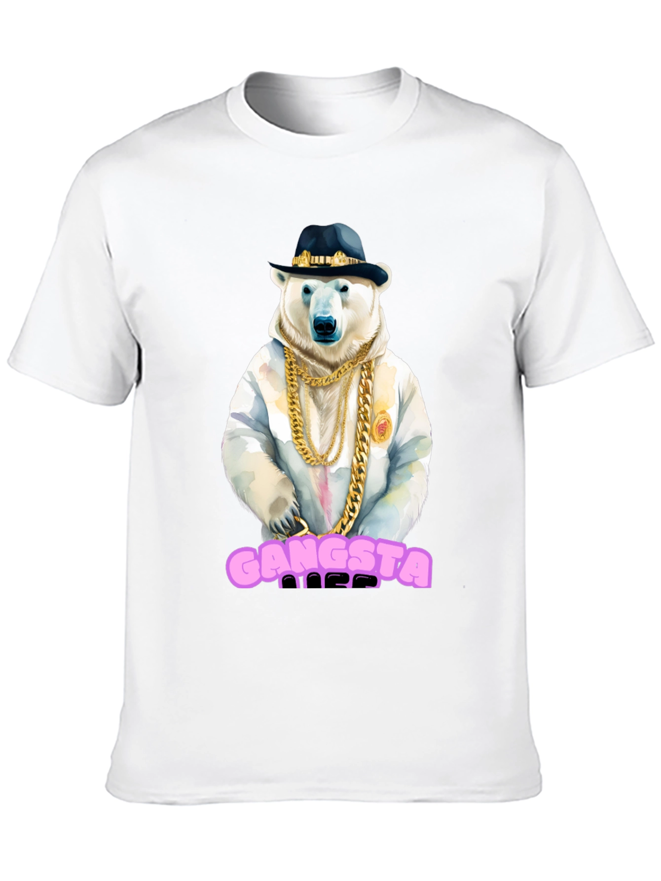 Gangsta Polar Bear Graphic Tee