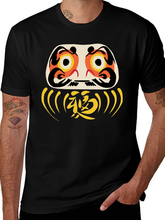 Daruma Doll Graphic Tee - Good Luck Shirt