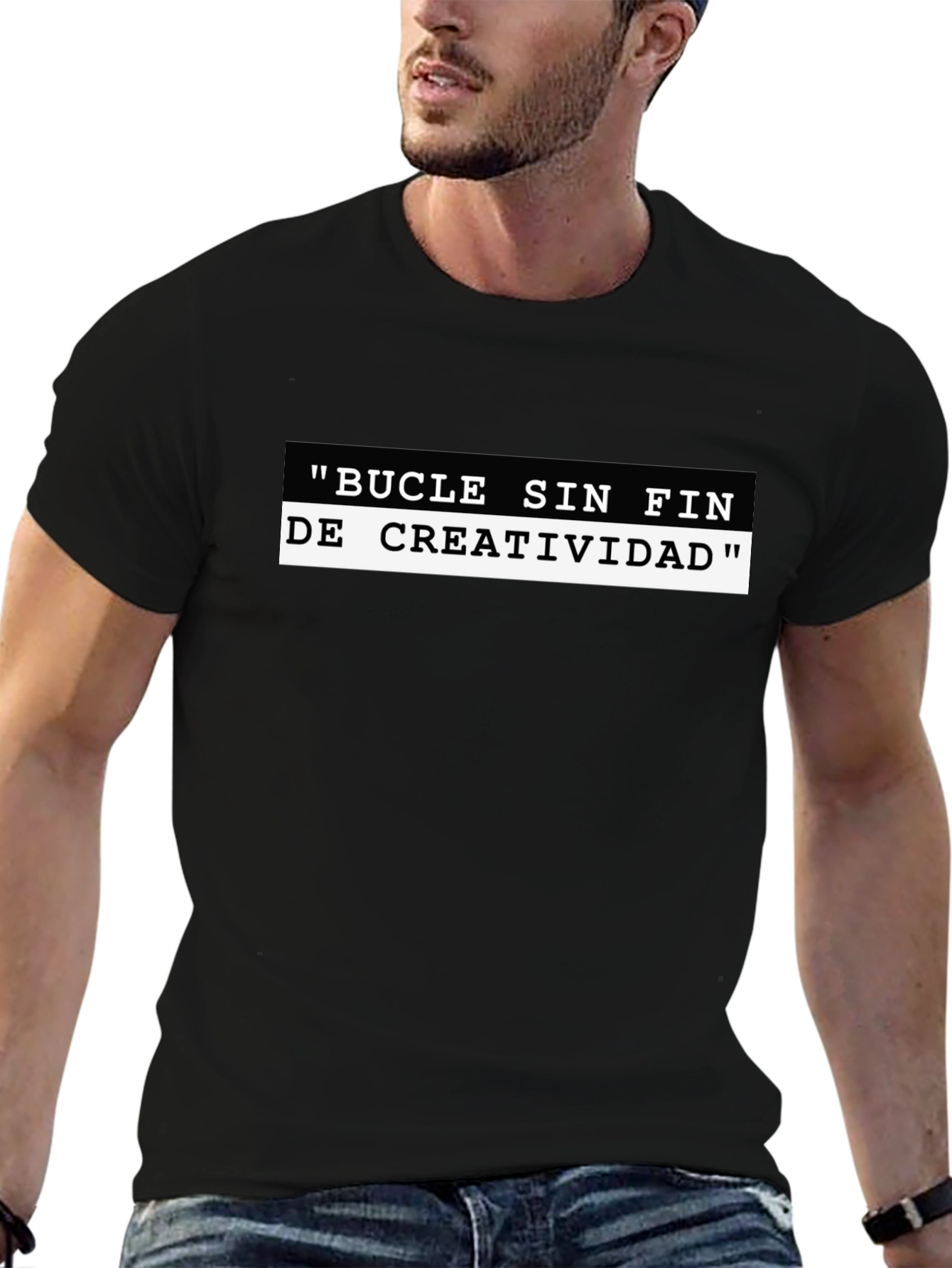 Creative Loop Black Graphic Tee