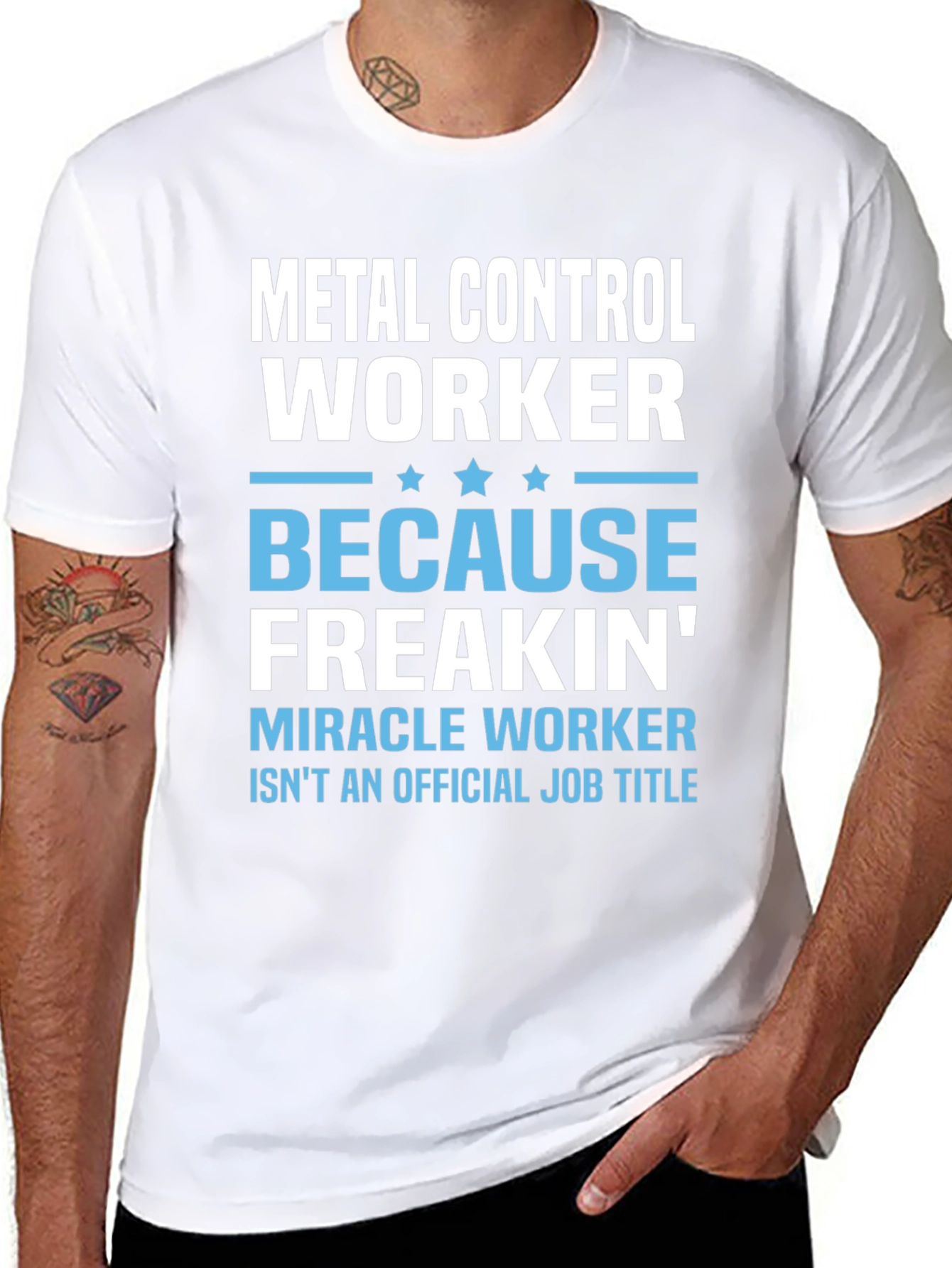Metal Control Worker Funny Job Title T-Shirt