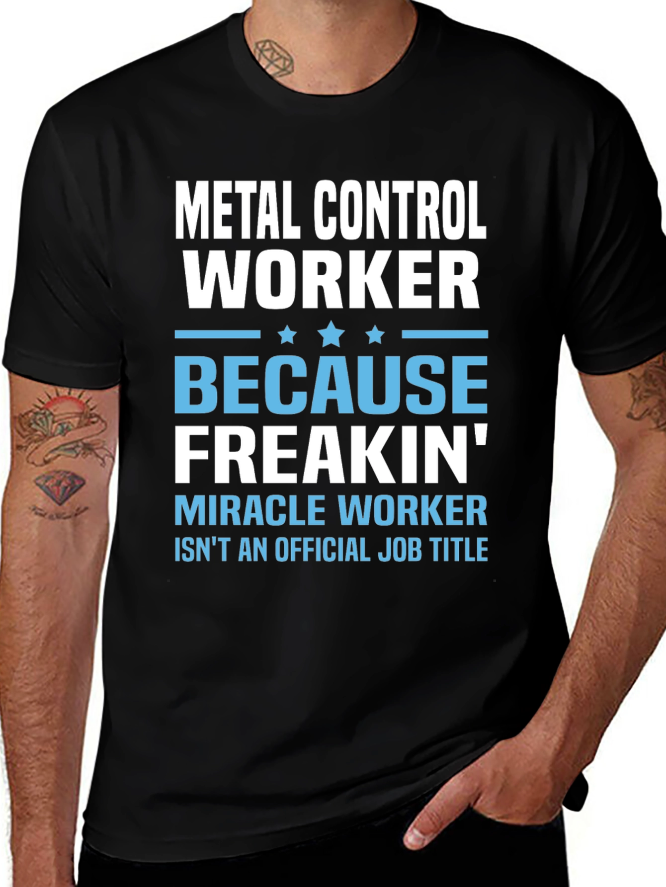 Metal Control Worker Funny Job Title T-Shirt