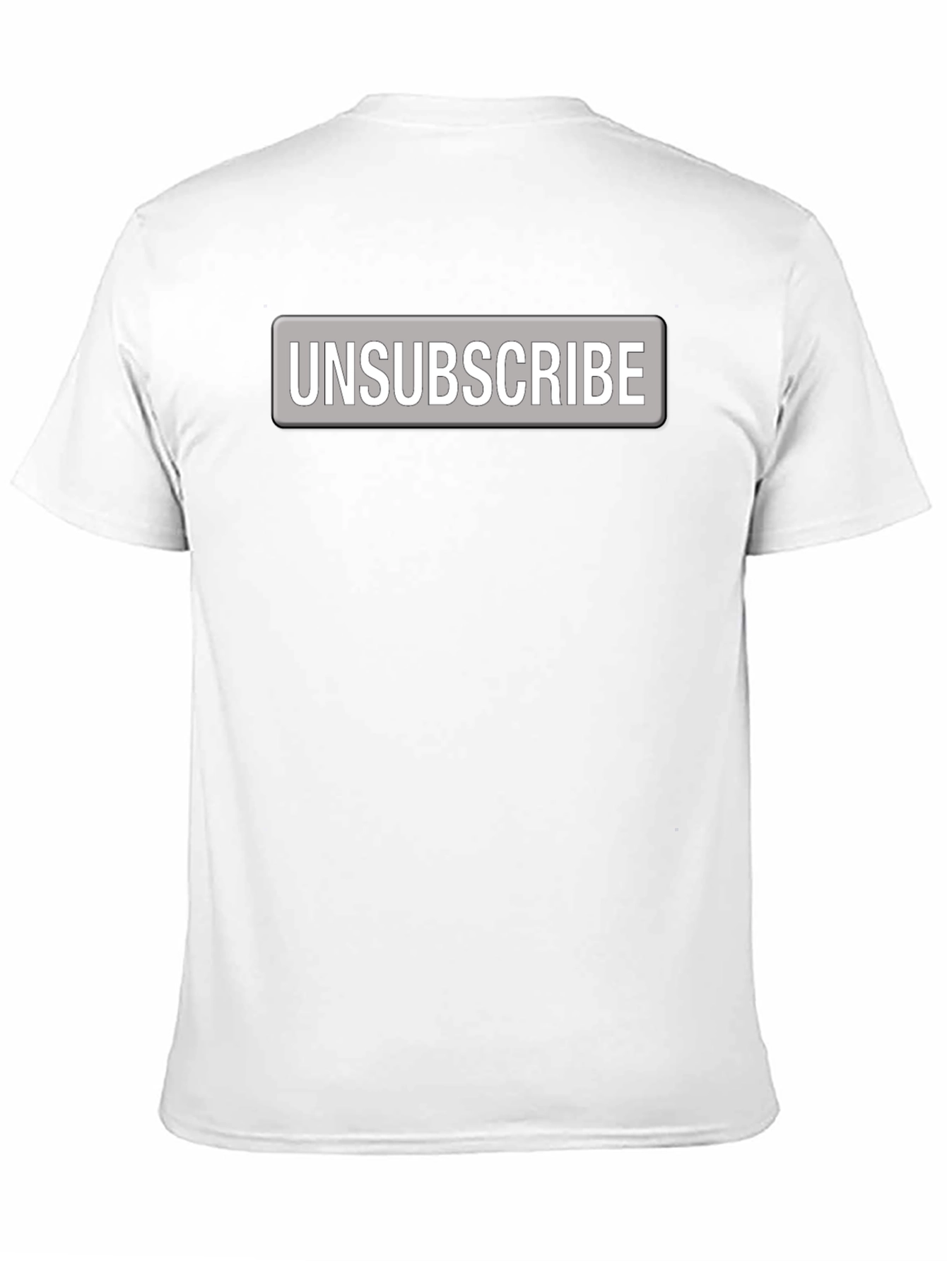 Unsubscribe Button Graphic Tee - Bold Statement Shirt