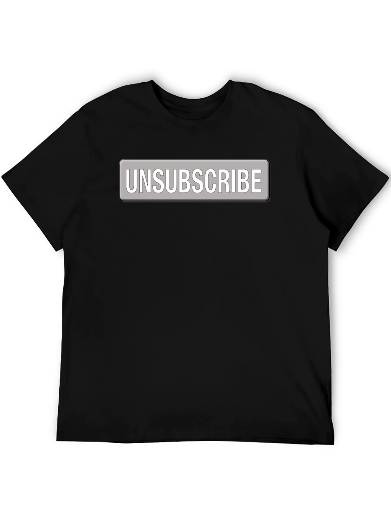 Unsubscribe Button Graphic Tee - Bold Statement Shirt