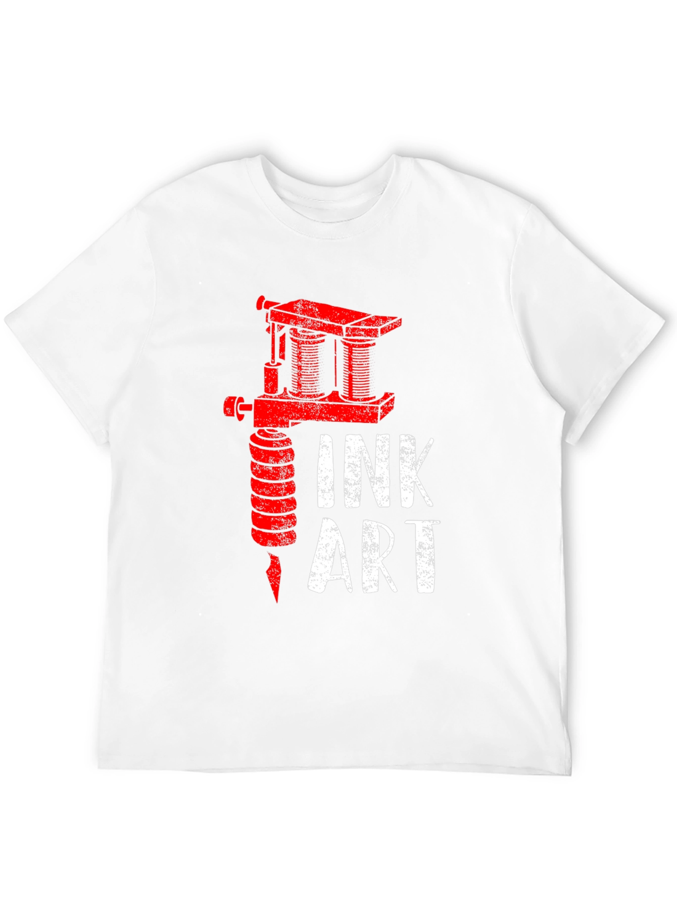 Ink Art Tattoo Machine Graphic Tee - Black