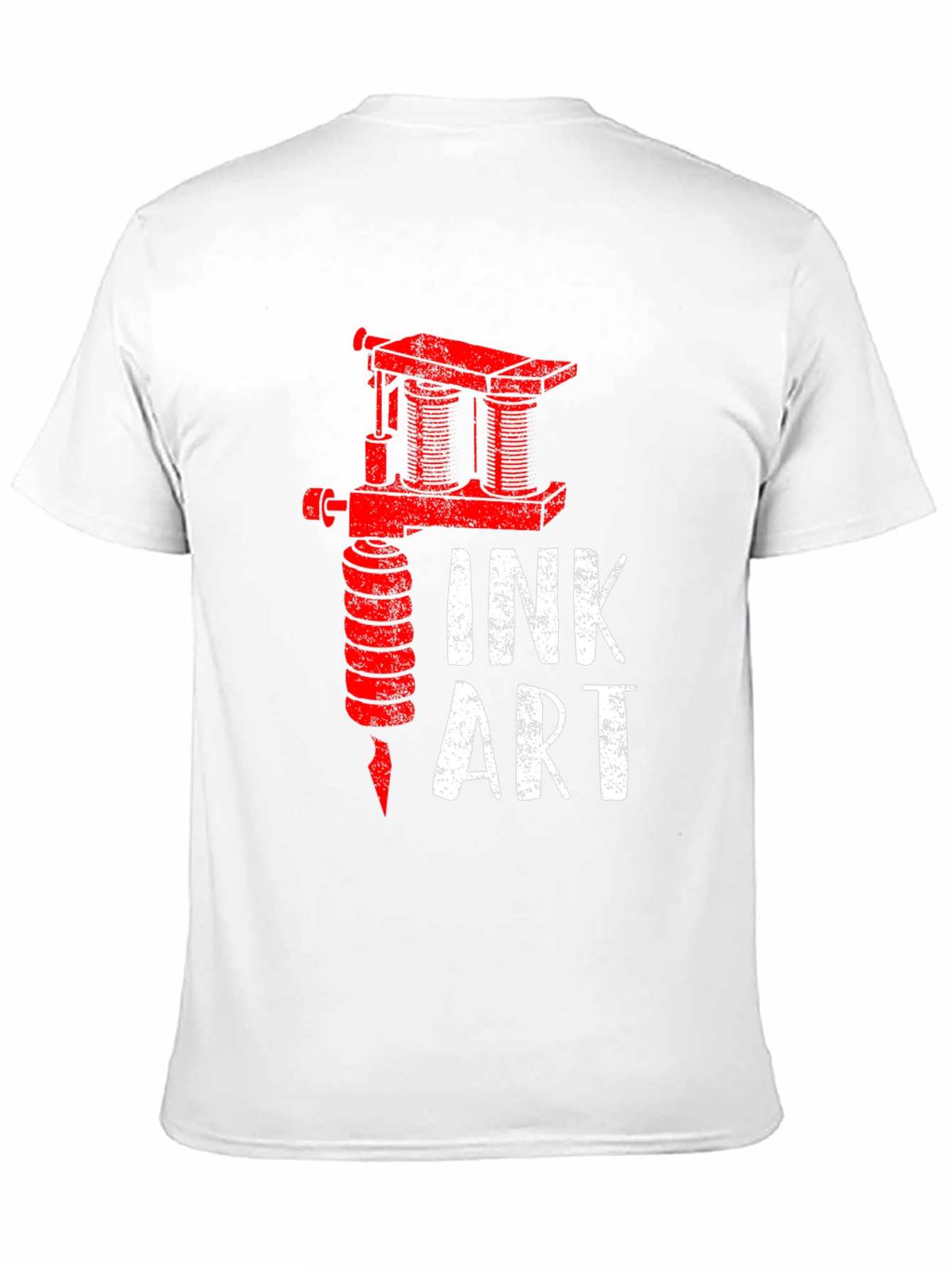 Ink Art Tattoo Machine Graphic Tee - Black