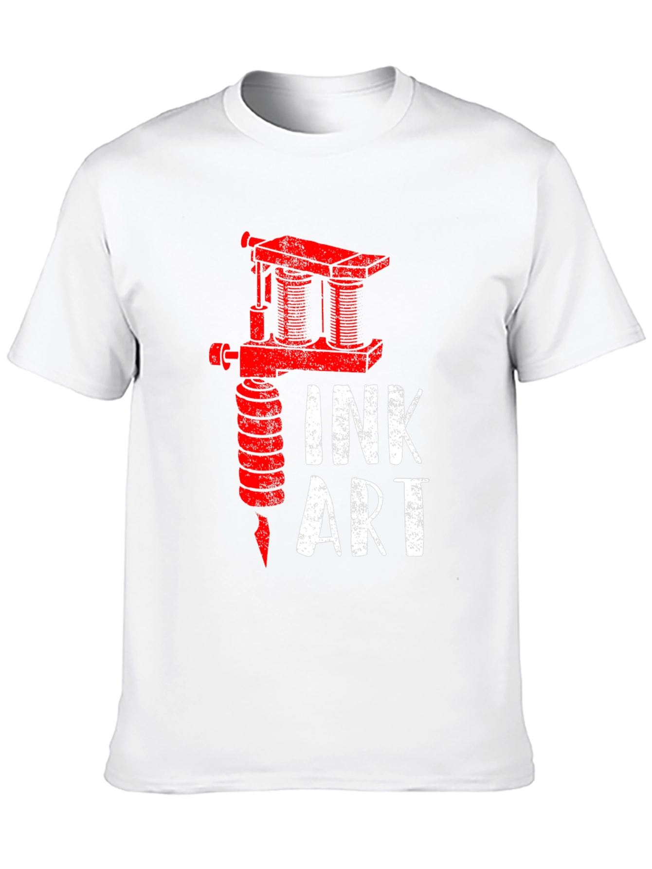 Ink Art Tattoo Machine Graphic Tee - Black