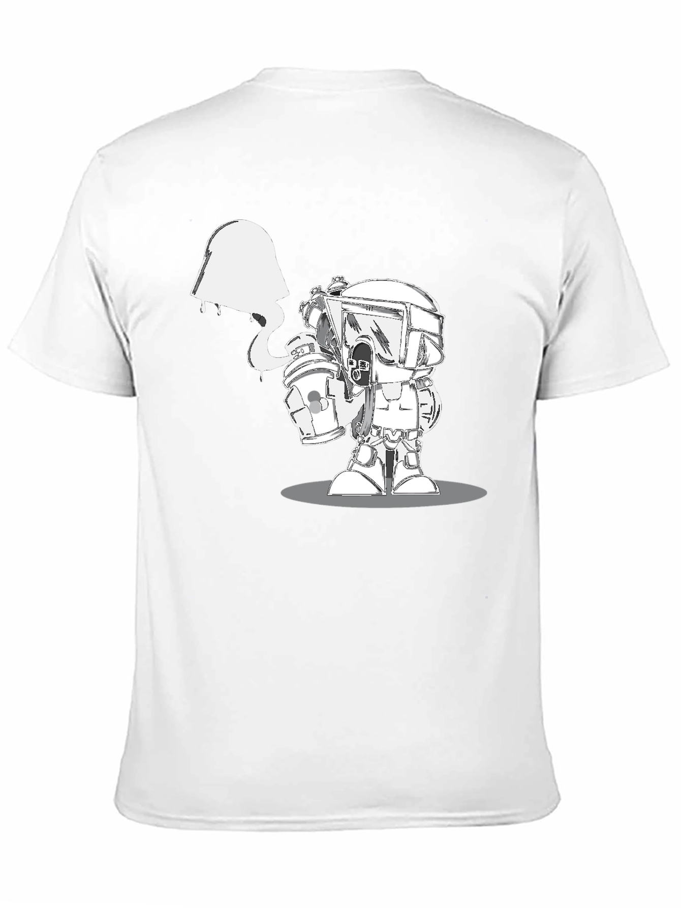 Unique Graphic Print Black Cotton Blend T-Shirt