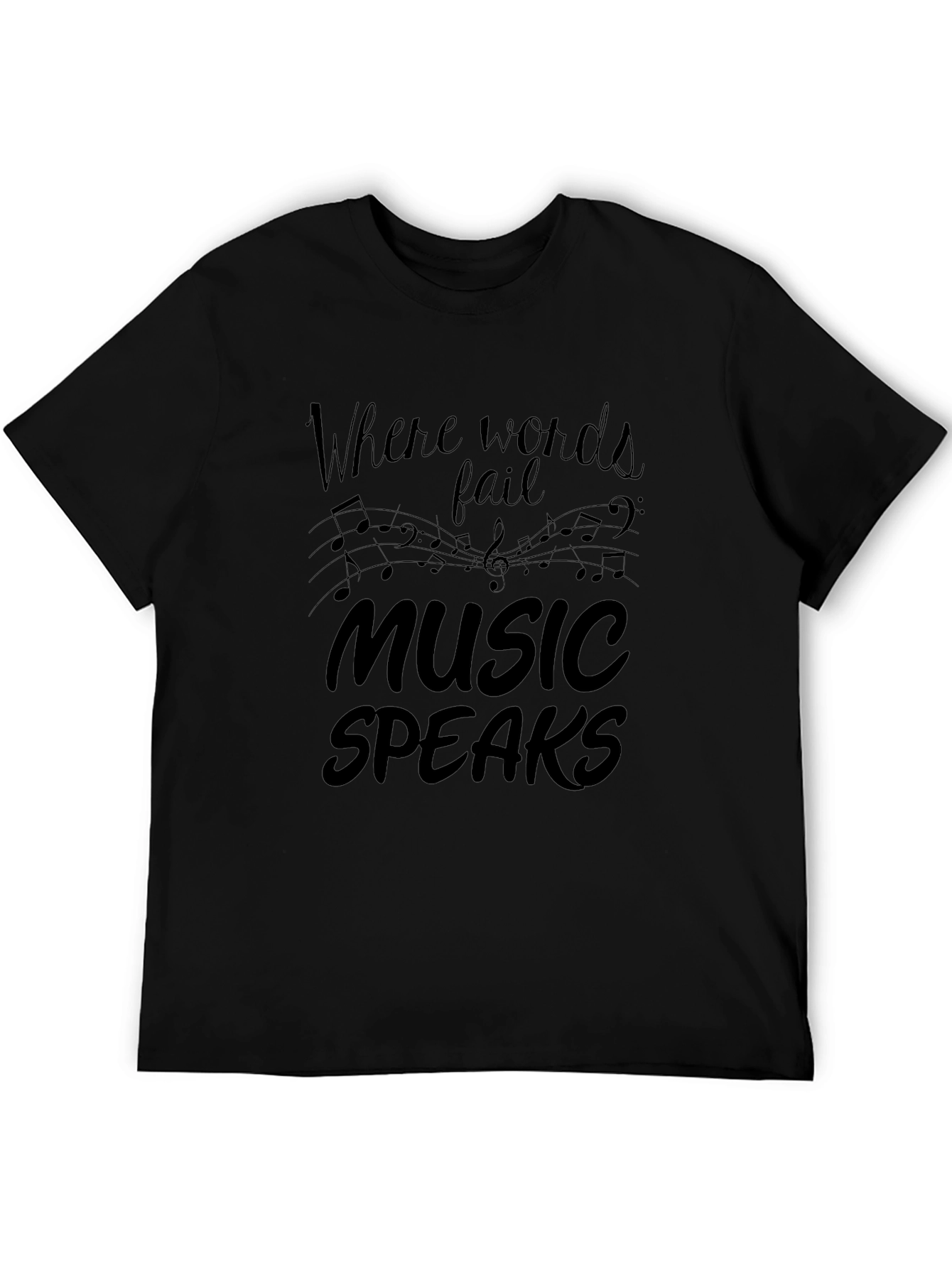 Music Speaks Graphic T-Shirt - Soft Cotton Tee