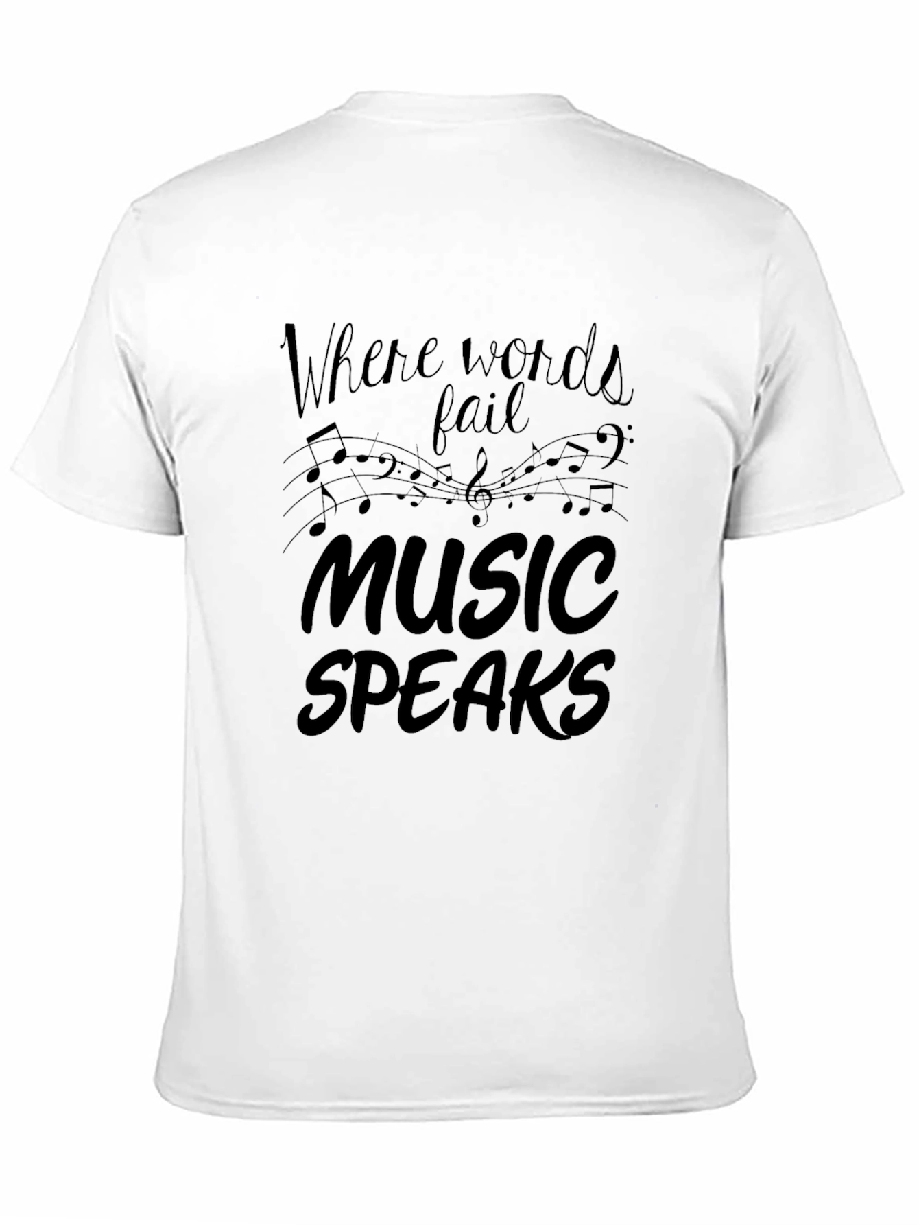 Music Speaks Graphic T-Shirt - Soft Cotton Tee