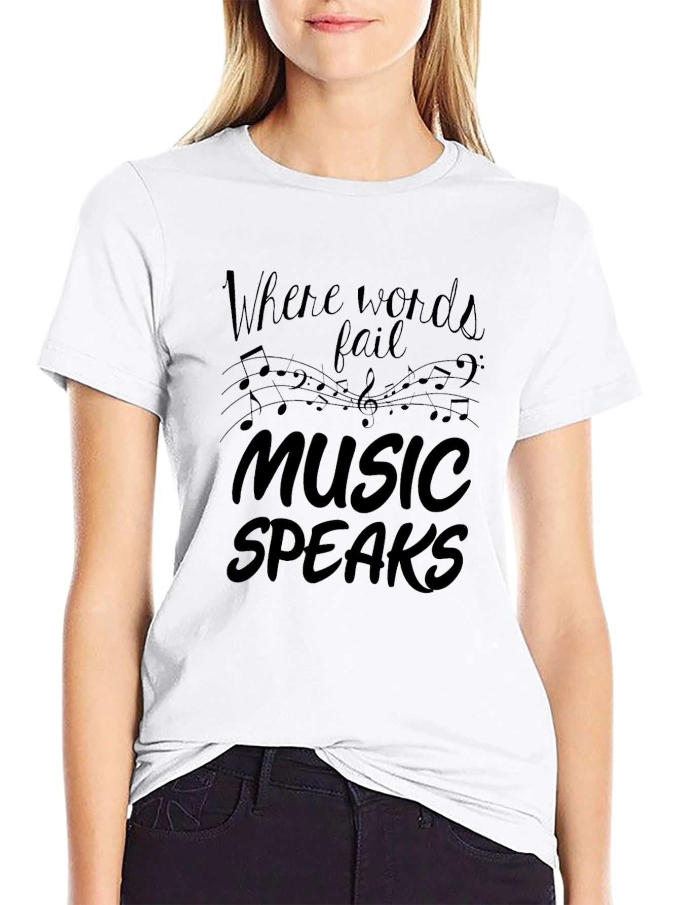 Music Speaks Graphic T-Shirt - Soft Cotton Tee