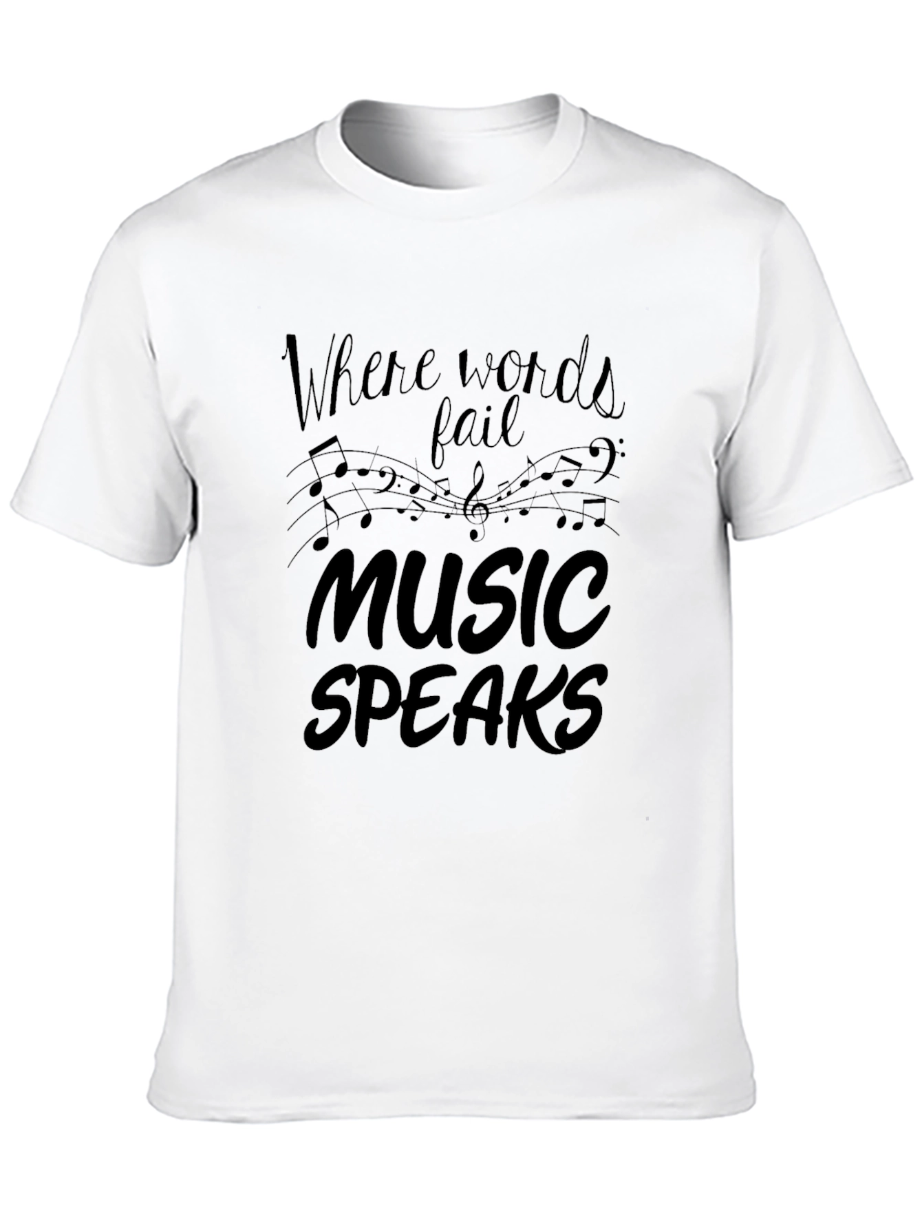 Music Speaks Graphic T-Shirt - Soft Cotton Tee