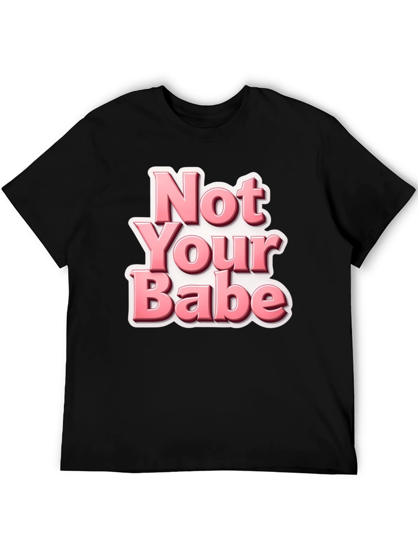 Not Your Babe Black Graphic Tee