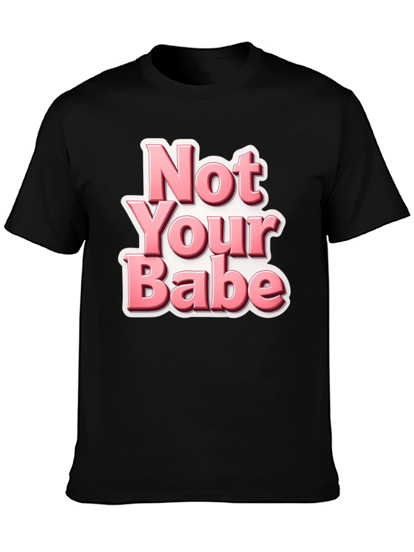 Not Your Babe Black Graphic Tee