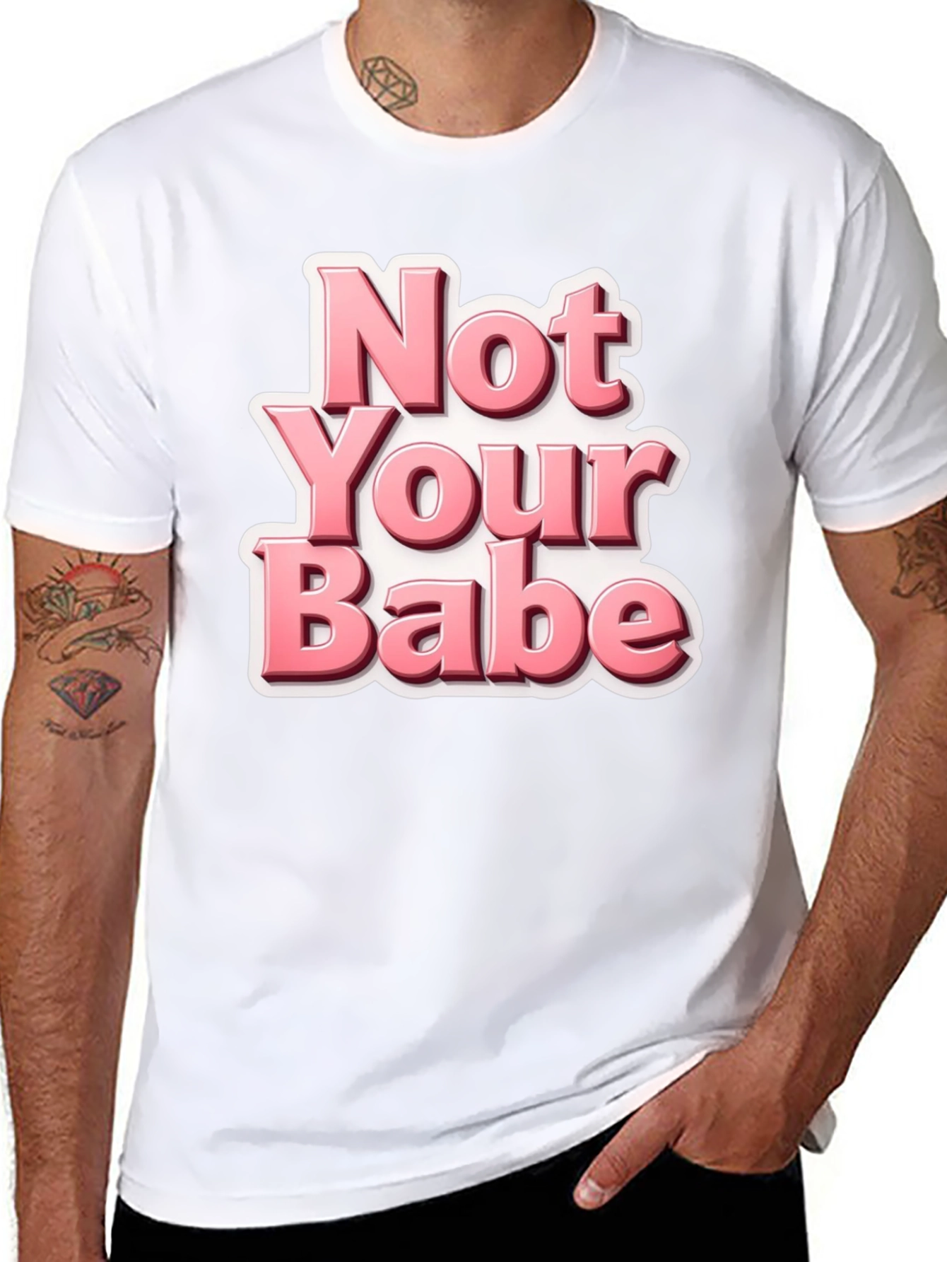 Not Your Babe Black Graphic Tee