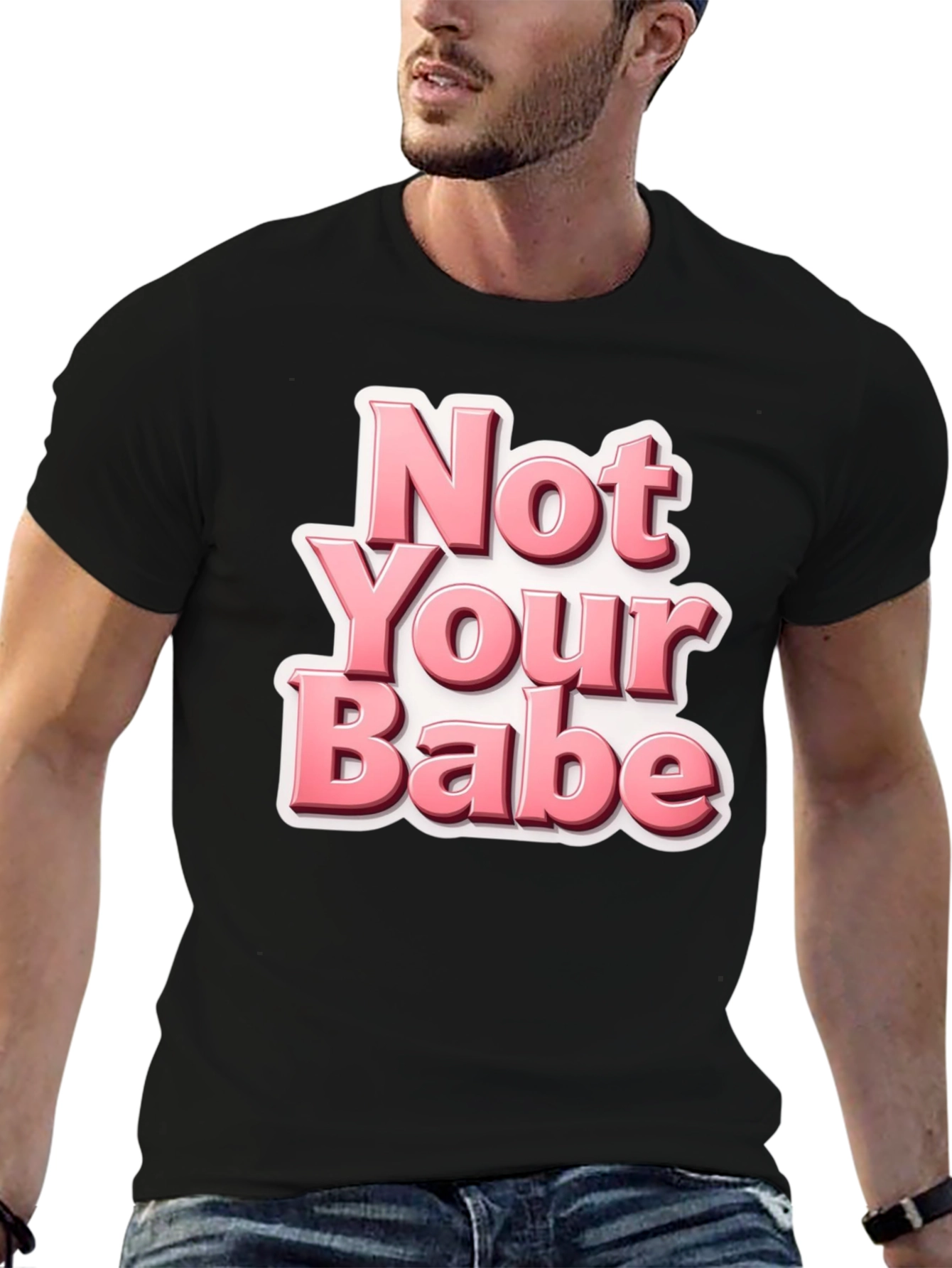 Not Your Babe Black Graphic Tee
