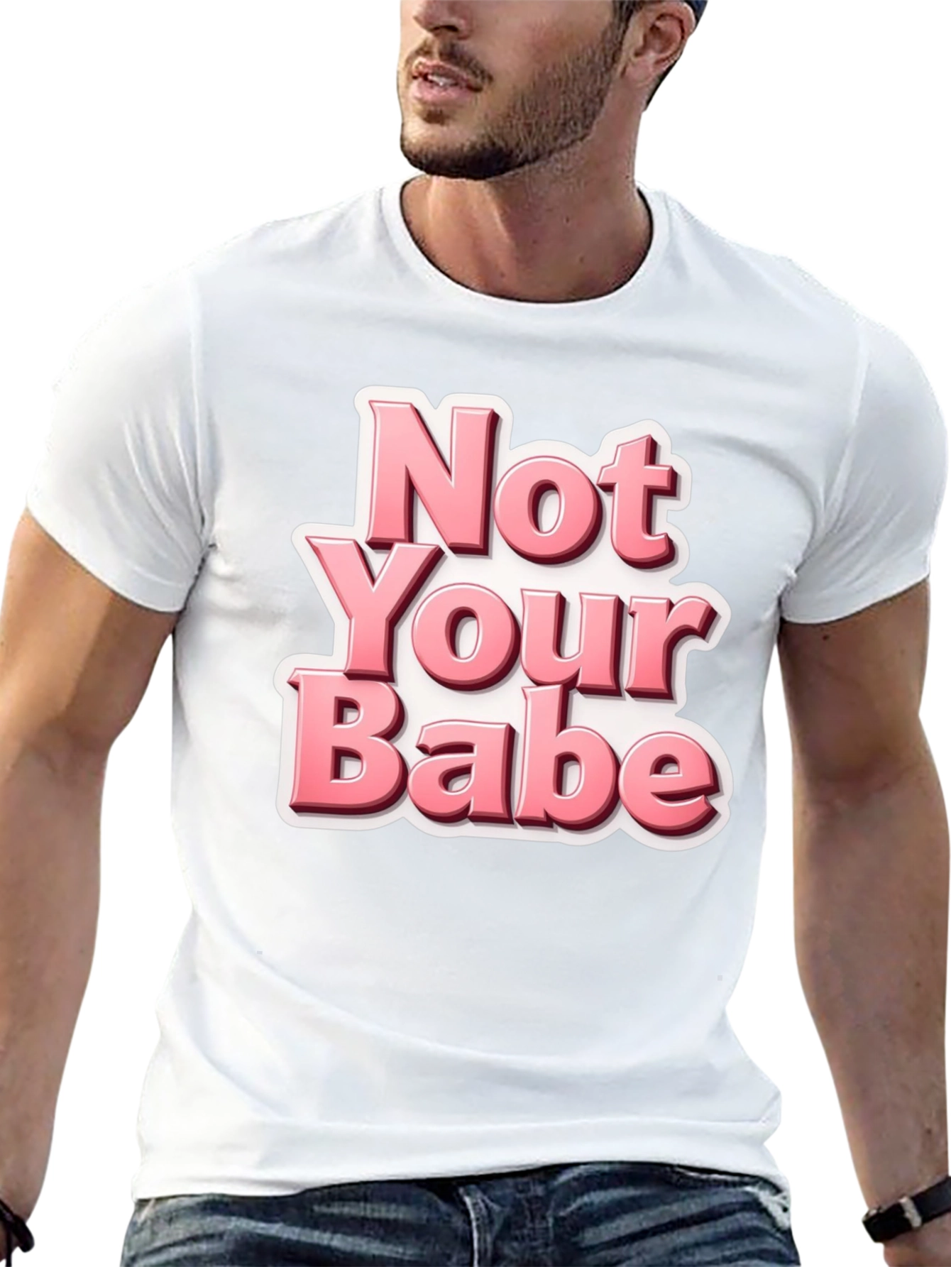 Not Your Babe Black Graphic Tee