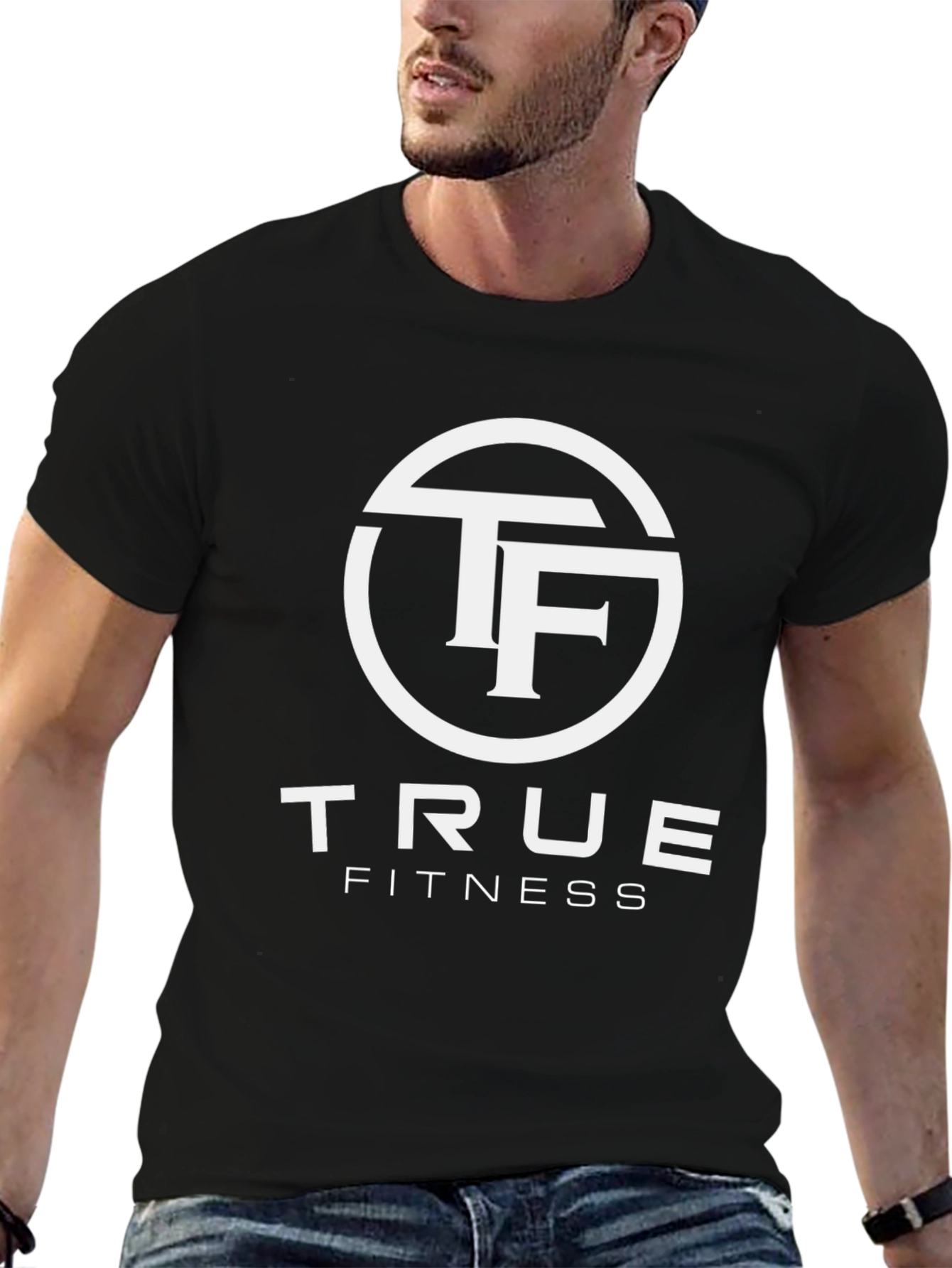 True Fitness Black T-Shirt - Workout Apparel