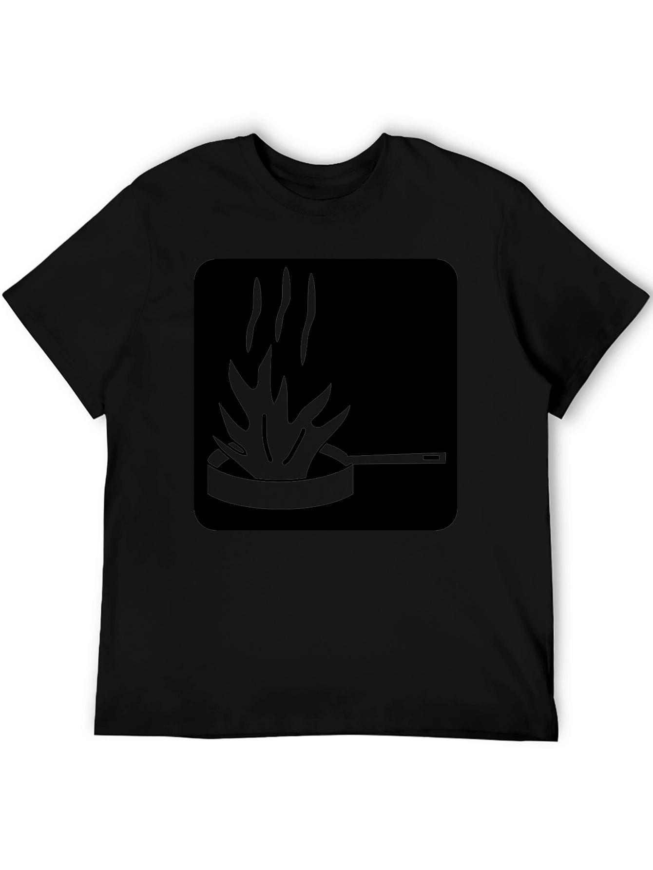 Fiery Pan Graphic Tee - Cook with Passion!