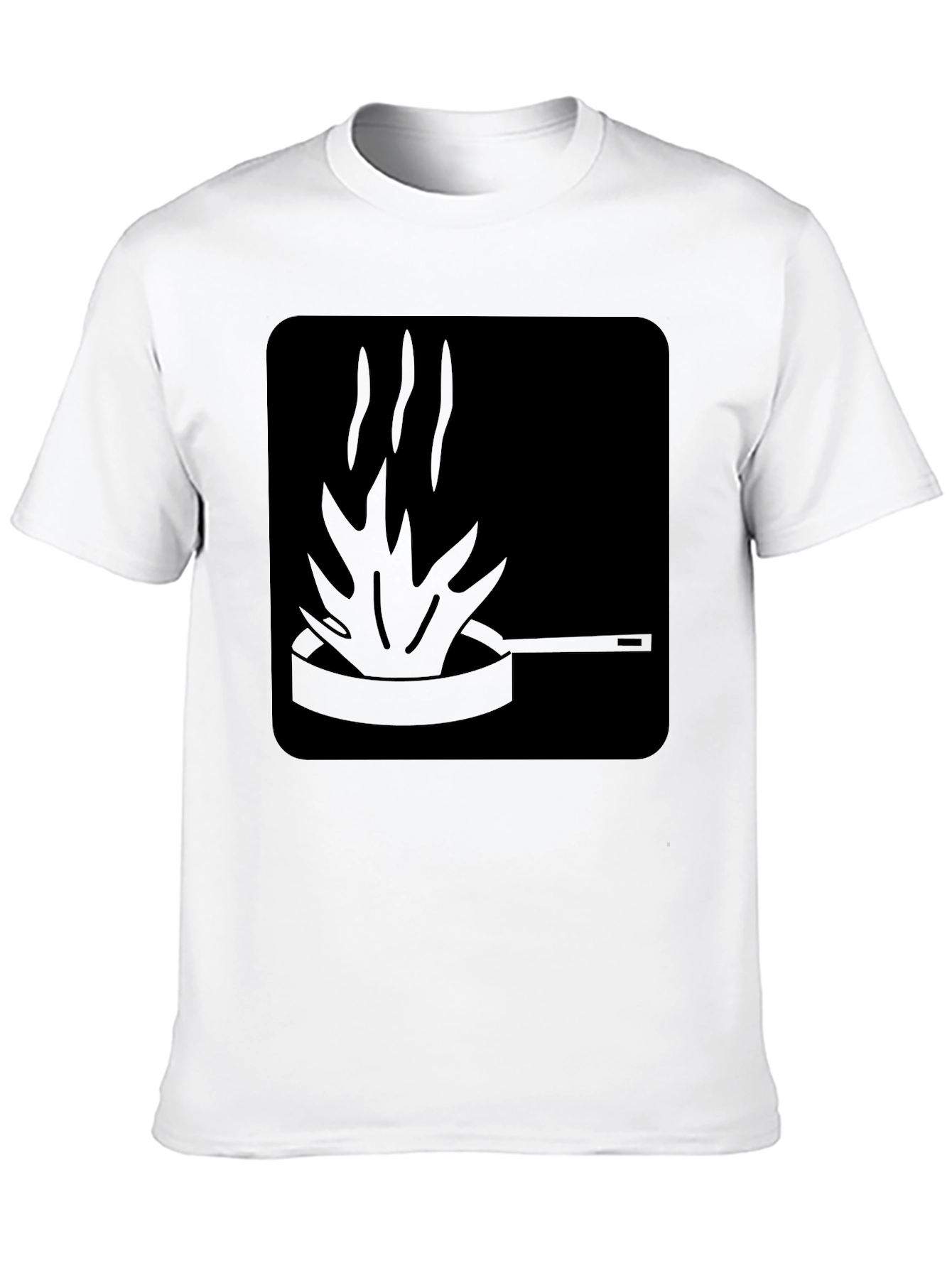 Fiery Pan Graphic Tee - Cook with Passion!